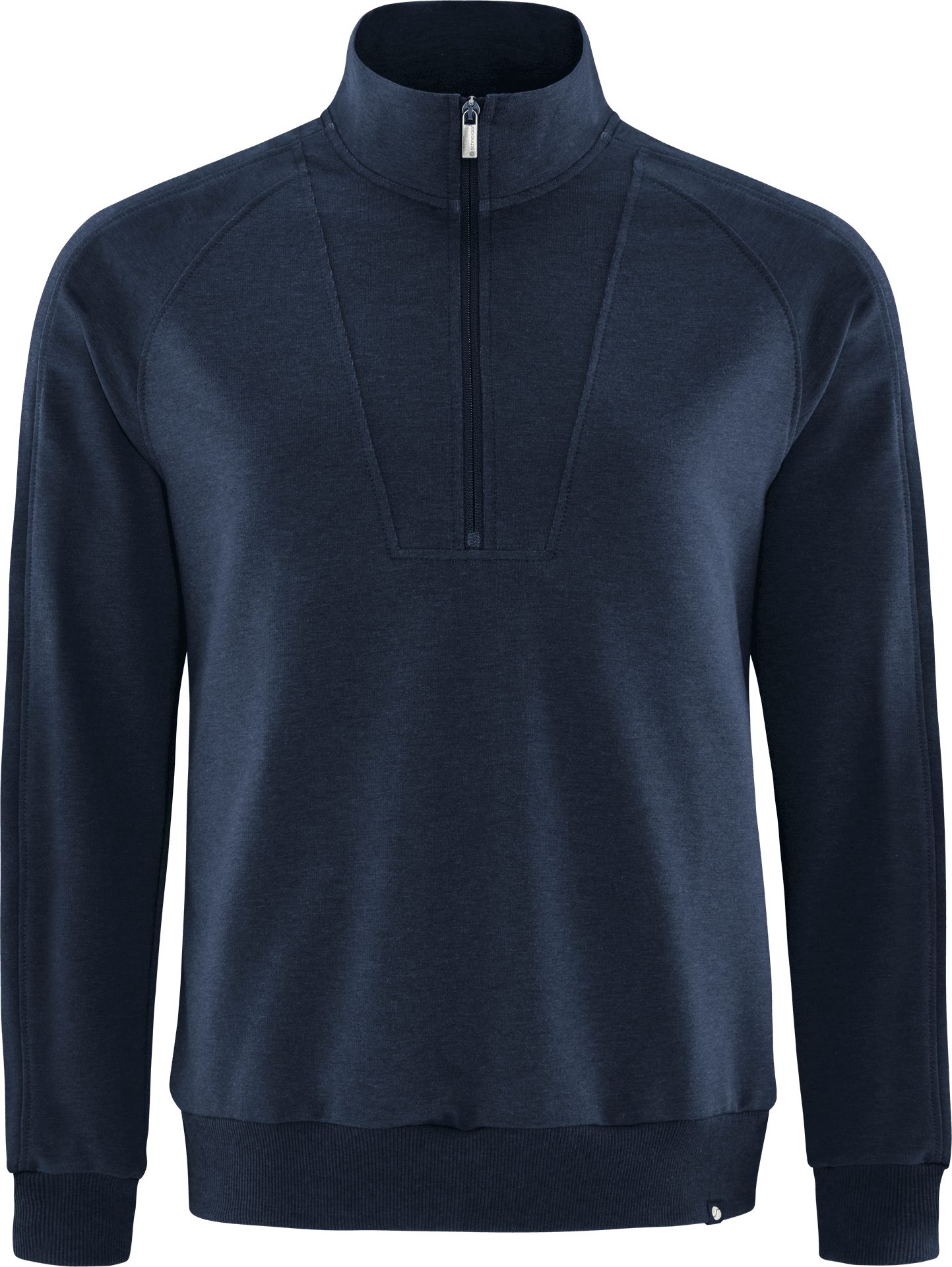 SCHNEIDER Sportswear Sweatshirt BASTIENM-TROYER Herren Sweatshirt mit Stehkragen dunkelblau-meliert