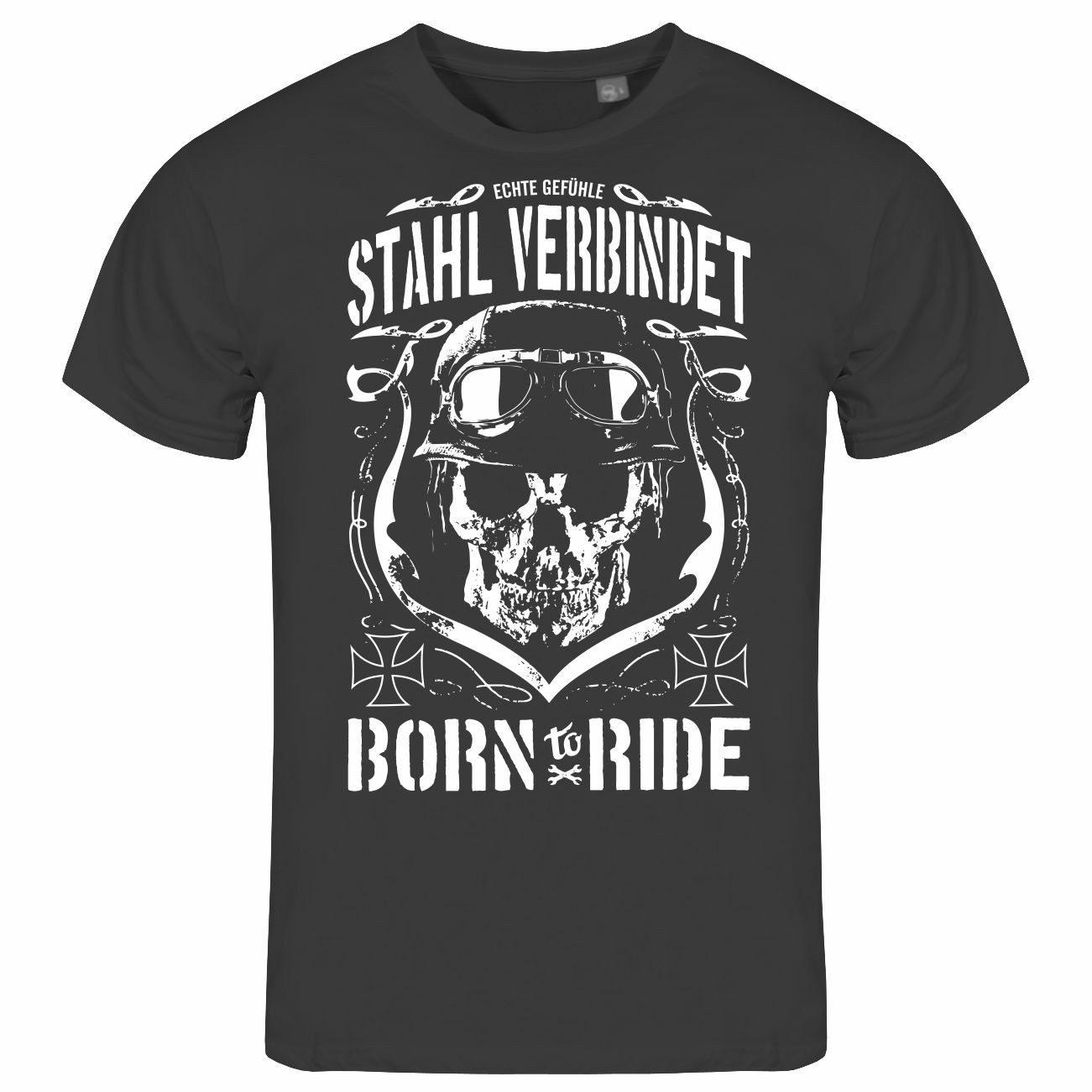 Print-Shirt Herren T-Shirt Stahl verbindet