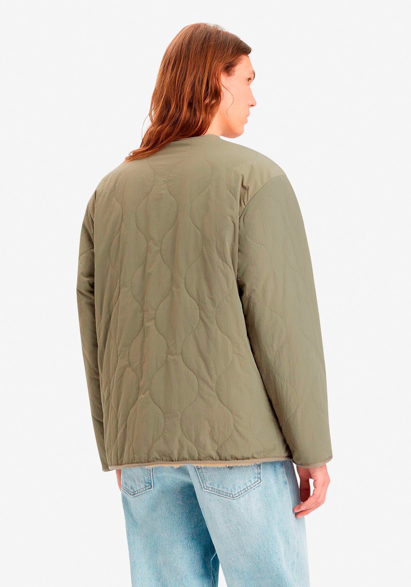 Levi's® Fleecejacke ABBOTTS REV G FILLED Jacke - 2in1 SMOKEY CARDI OLIVE Wendejacke