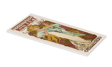 Posterlounge Forex-Bild Alfons Mucha, Champagne Ruinart, Vintage Malerei