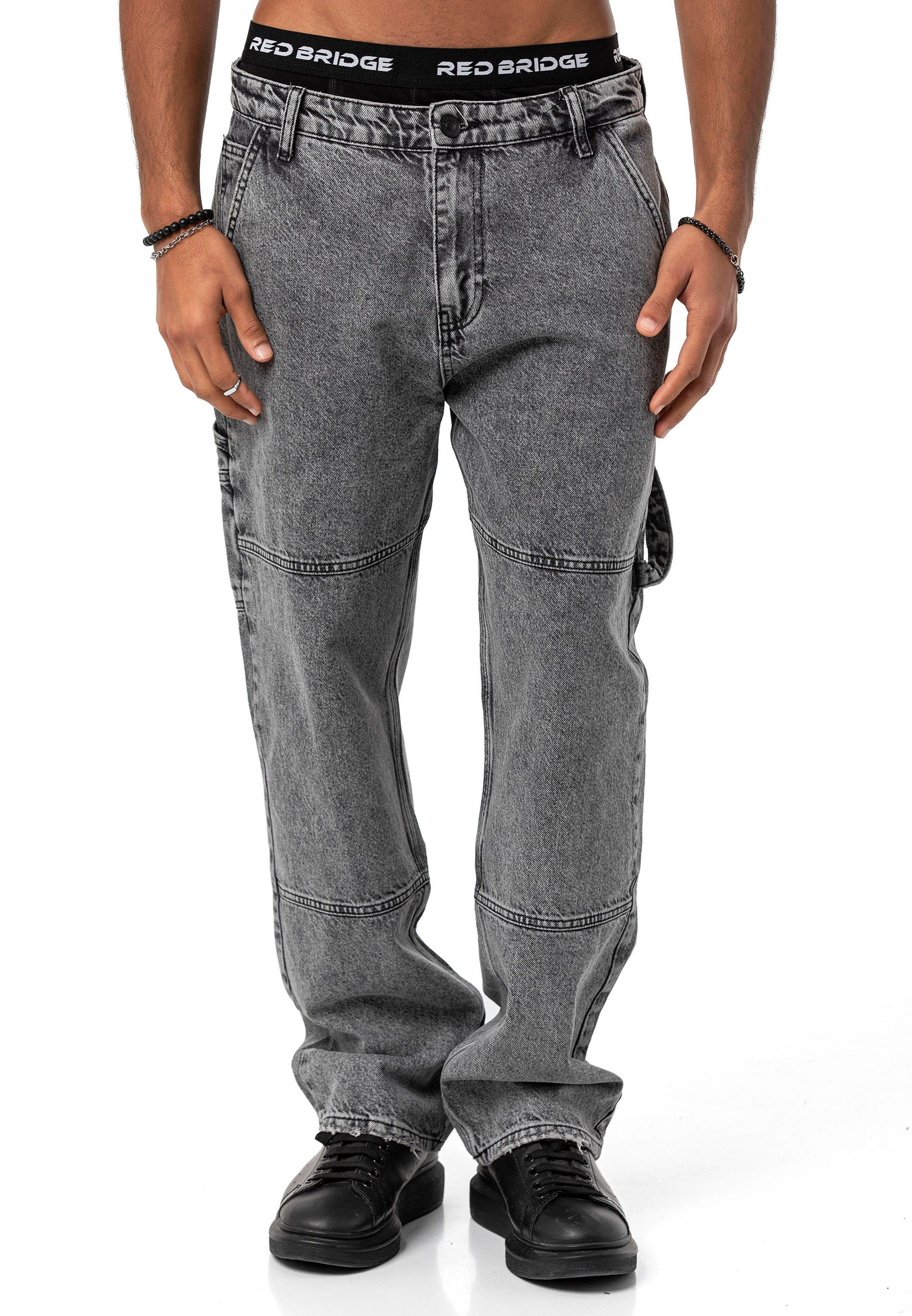 RedBridge Weite Jeans Red Bridge Herren Baggy Jeans Hose Denim Pants 5-Pocket-Style