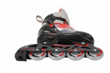 AMIGO Inlineskates 2 in 1 Kinder - Inlineskates & Eishockey Schlittschuhe, (in rot, blau oder gelb), größenverstellbar von 30 - 33 (30 31 32 33) & 34 - 37 (34 35 36 37)