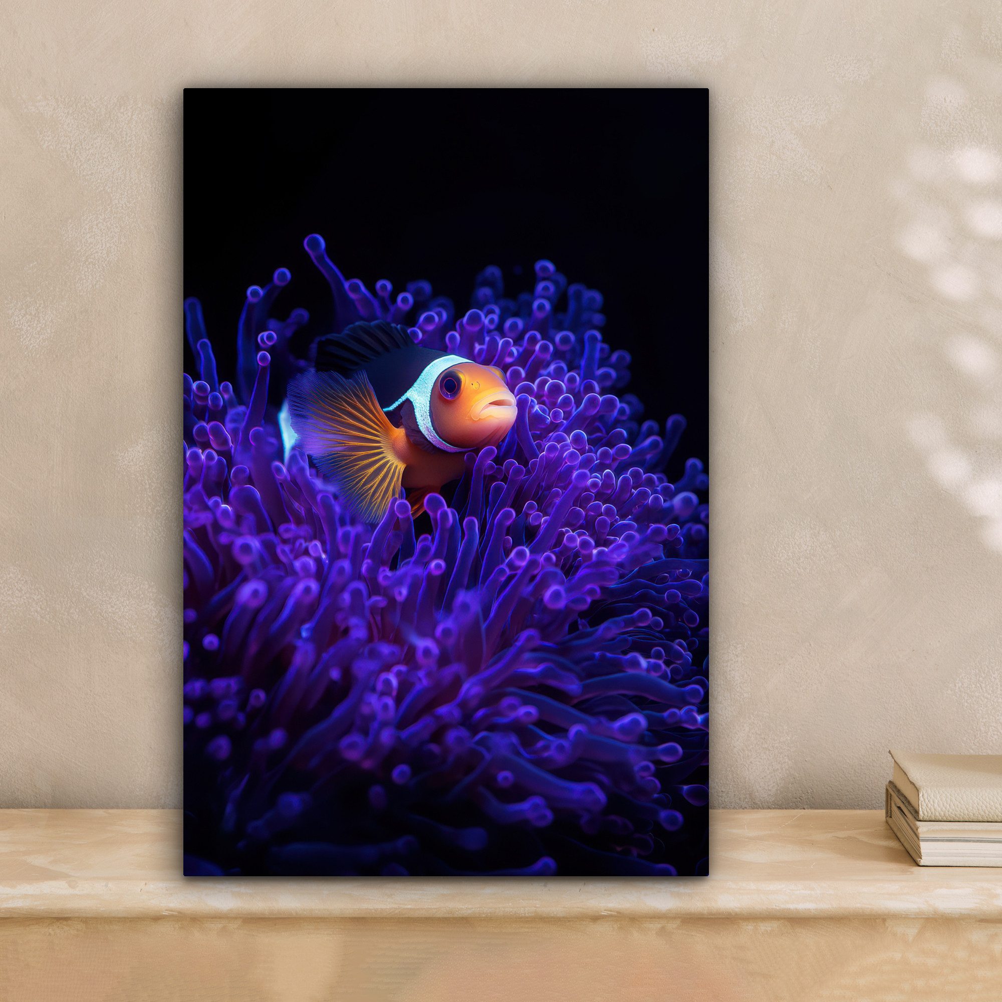 OneMillionCanvasses® Leinwandbild Koralle - Fisch - Orange - Meer, Fotodruc günstig online kaufen