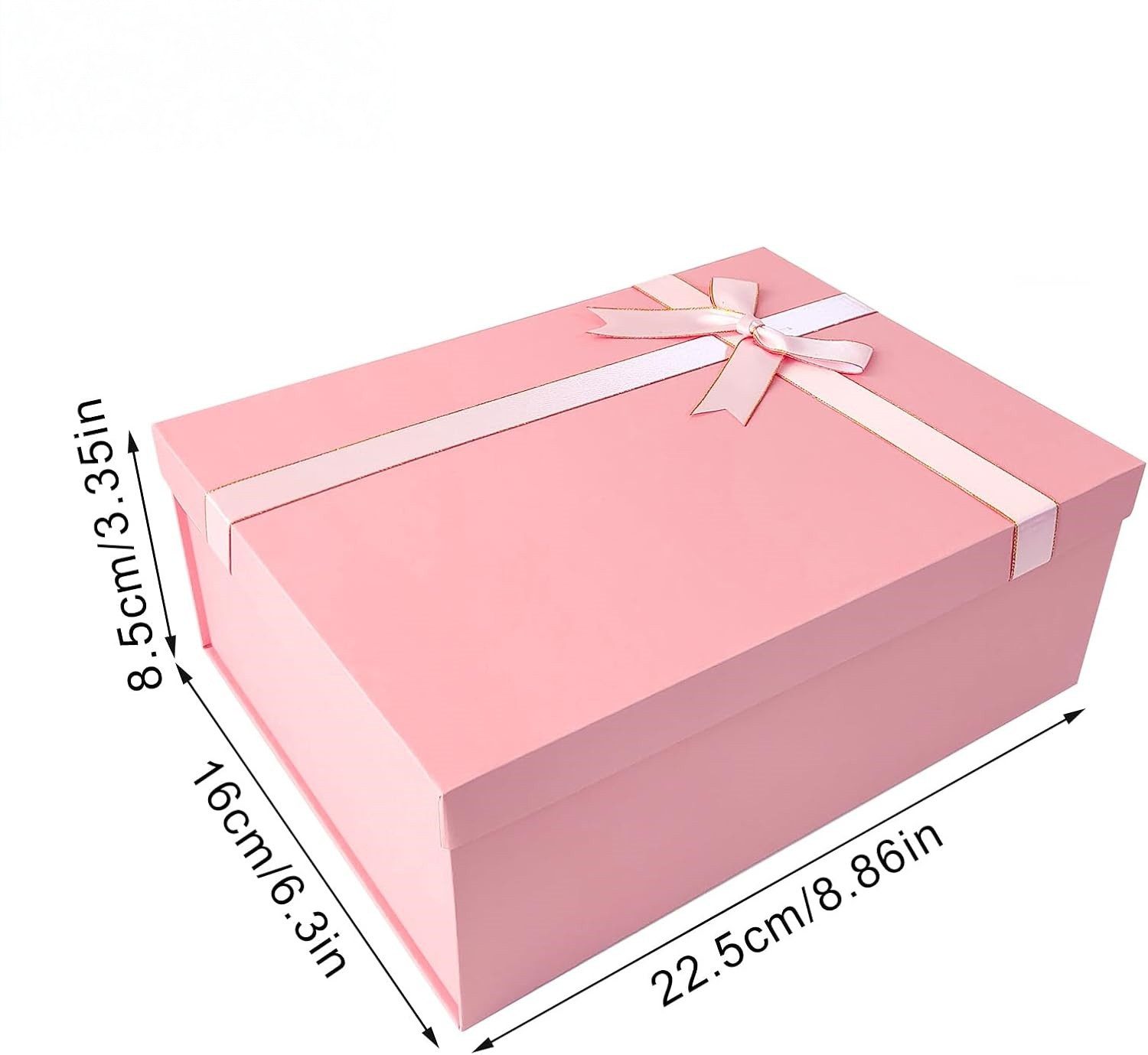 FOUORTUNATE-BEE Aufbewahrungsbox Geschenkbox mit Deckel – Ideal für Feiertage und Geburtstagsgeschenke, Vielseitige Geschenkverpackung für Vatertag, Muttertag, Ostern & Co.