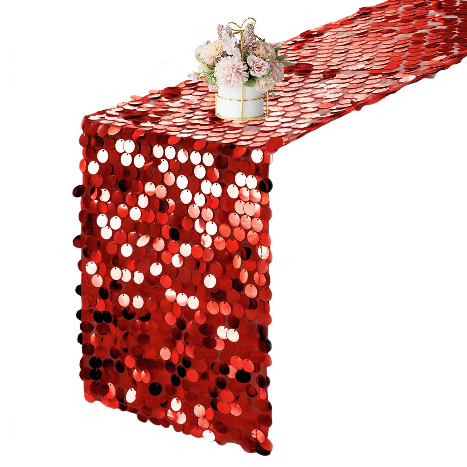 CLTYQ Tischläufer Tischläufer Pailletten, 275x30cm rechteckiger günstig online kaufen
