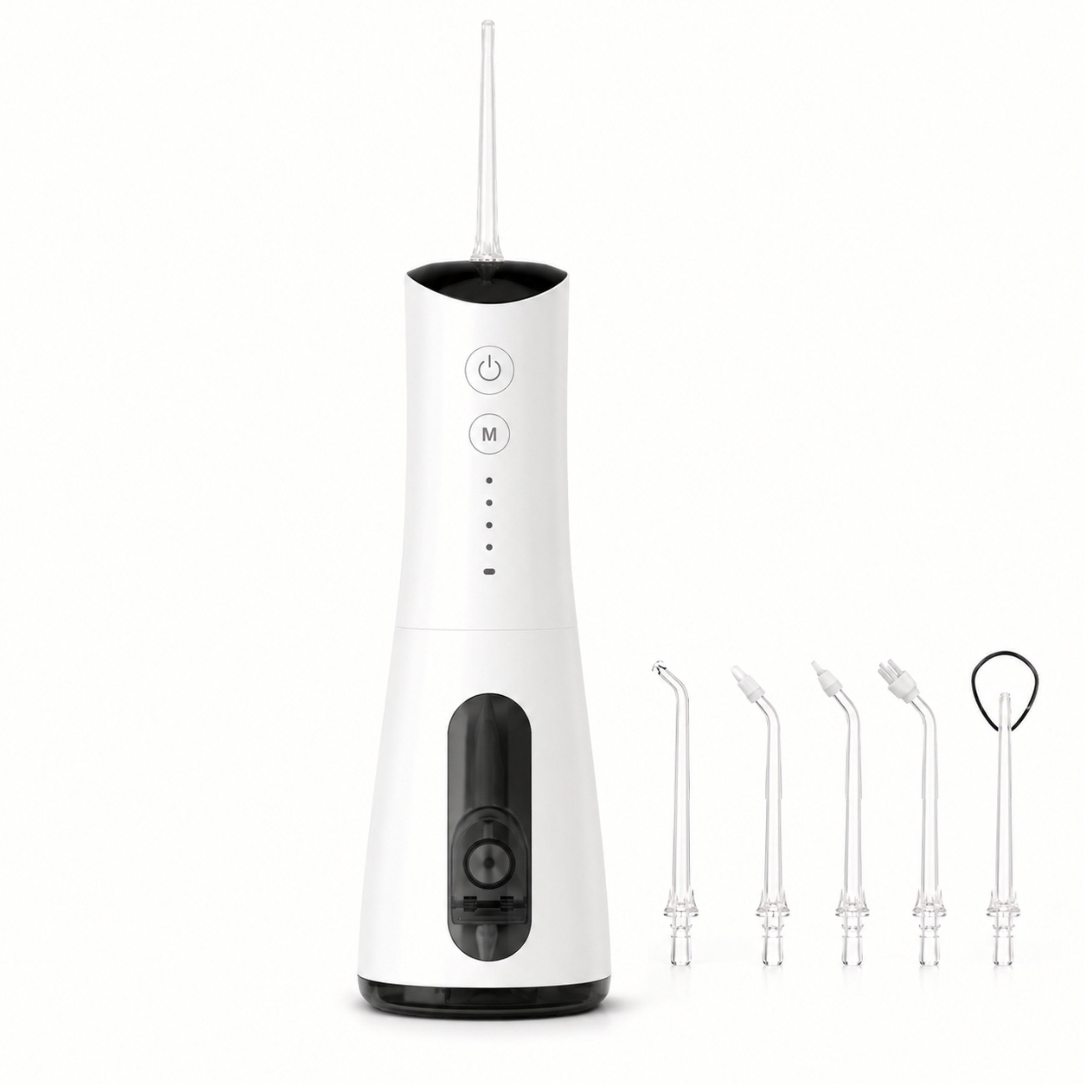 Lalano`S Cosmetics Munddusche AquaPulse Pro Kabelloser Premium Water Flosser mit 4 Modi & 5 Düsen, Aufsätze: 5 St., 360° rotierbare Düse für gründliche Mundpflege