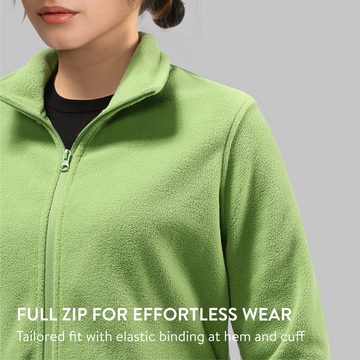 JEMIDI Fleecejacke Frauen Fleece Jacke - Damen Fleecejacke Full-Zip - 100% Polyester (1-St)