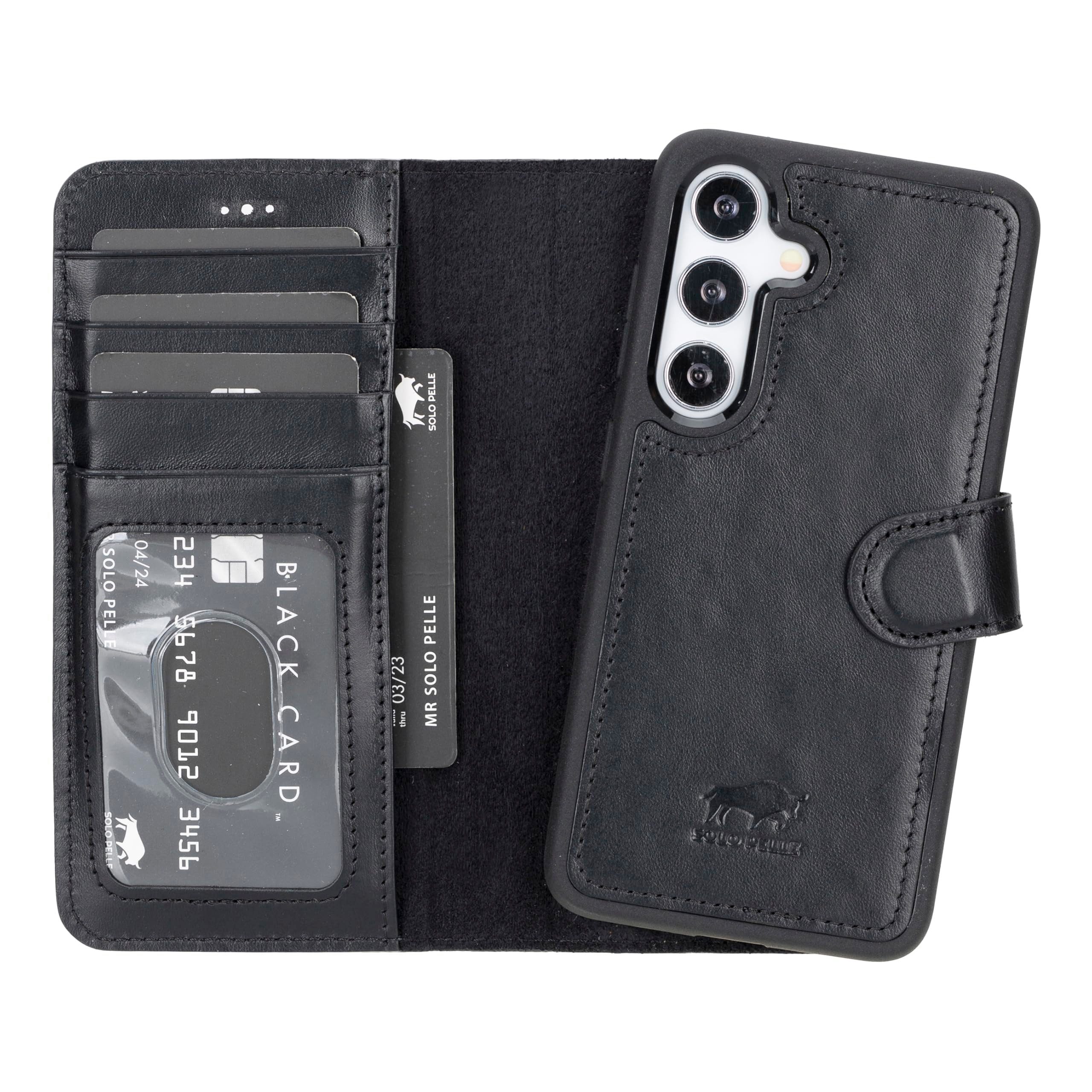 Solo Pelle Smartphonetasche Lederhülle Harvard für Samsung Galaxy S25 RFID
