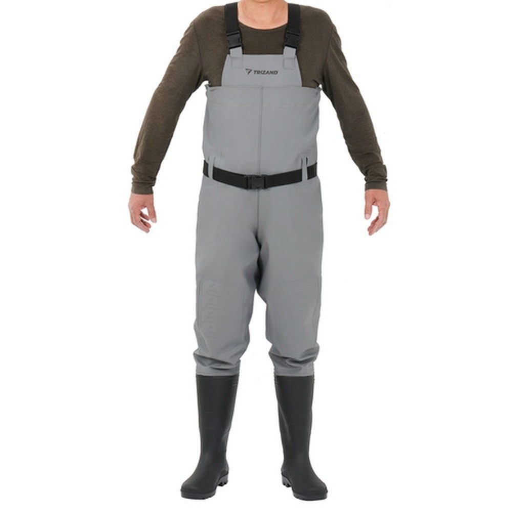 Trizand Wathose Angel-Wathose Gummihose (Spar-Set, verstellbare Hosenträger) Ergonomisch, ermöglicht ungehindertes Waten, Hocken, Bootseinstieg