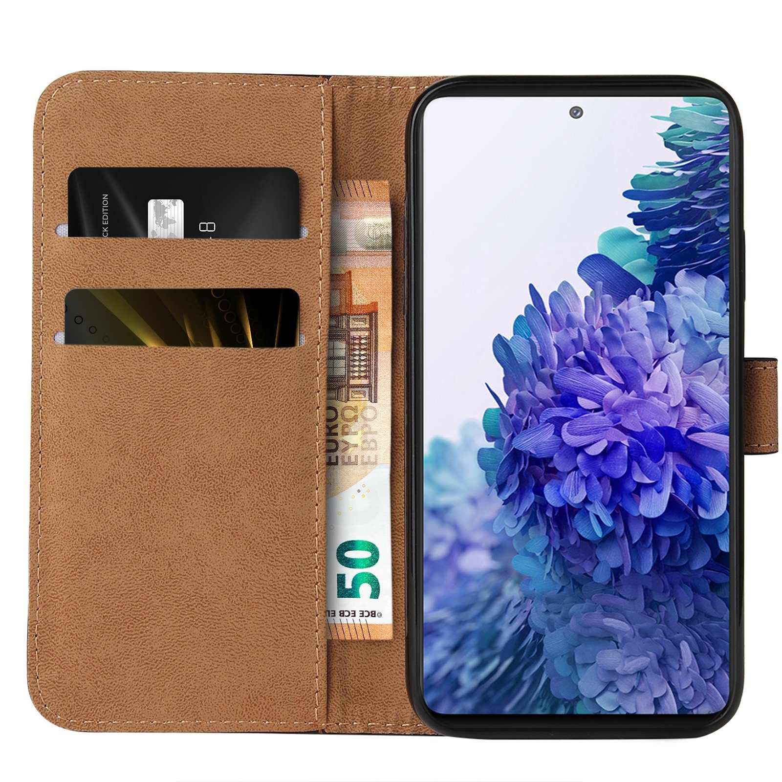 Tec-Expert Handyhülle Klapp Hülle für Samsung Galaxy S20 FE 6.5 Zoll, 6.5, Flip Case für Samsung Galaxy S20 FE