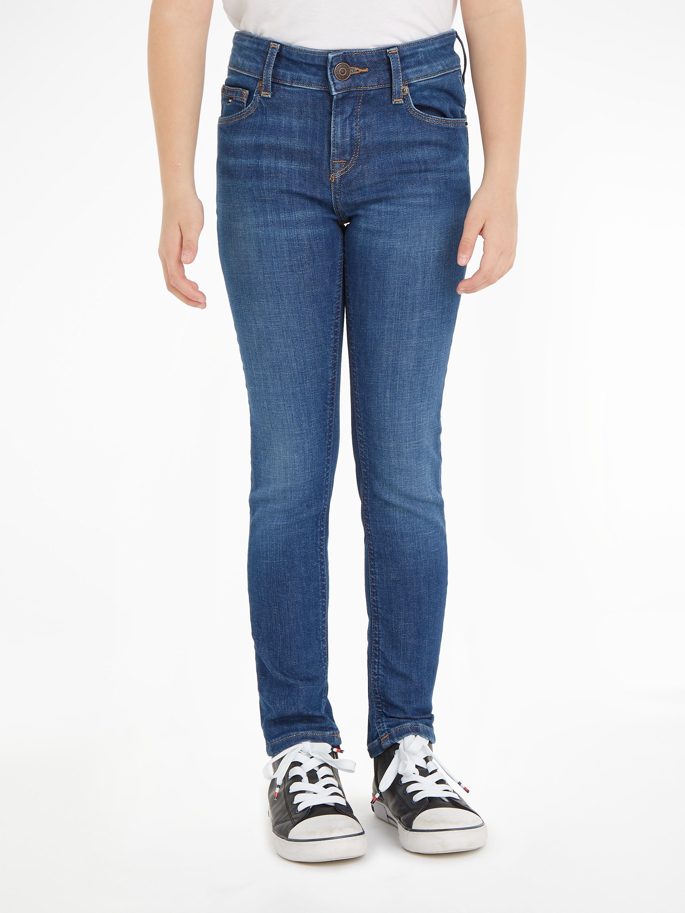 Tommy Hilfiger Slim-fit-Jeans NORA DARK WASH in blauer Waschung | Stretchjeans