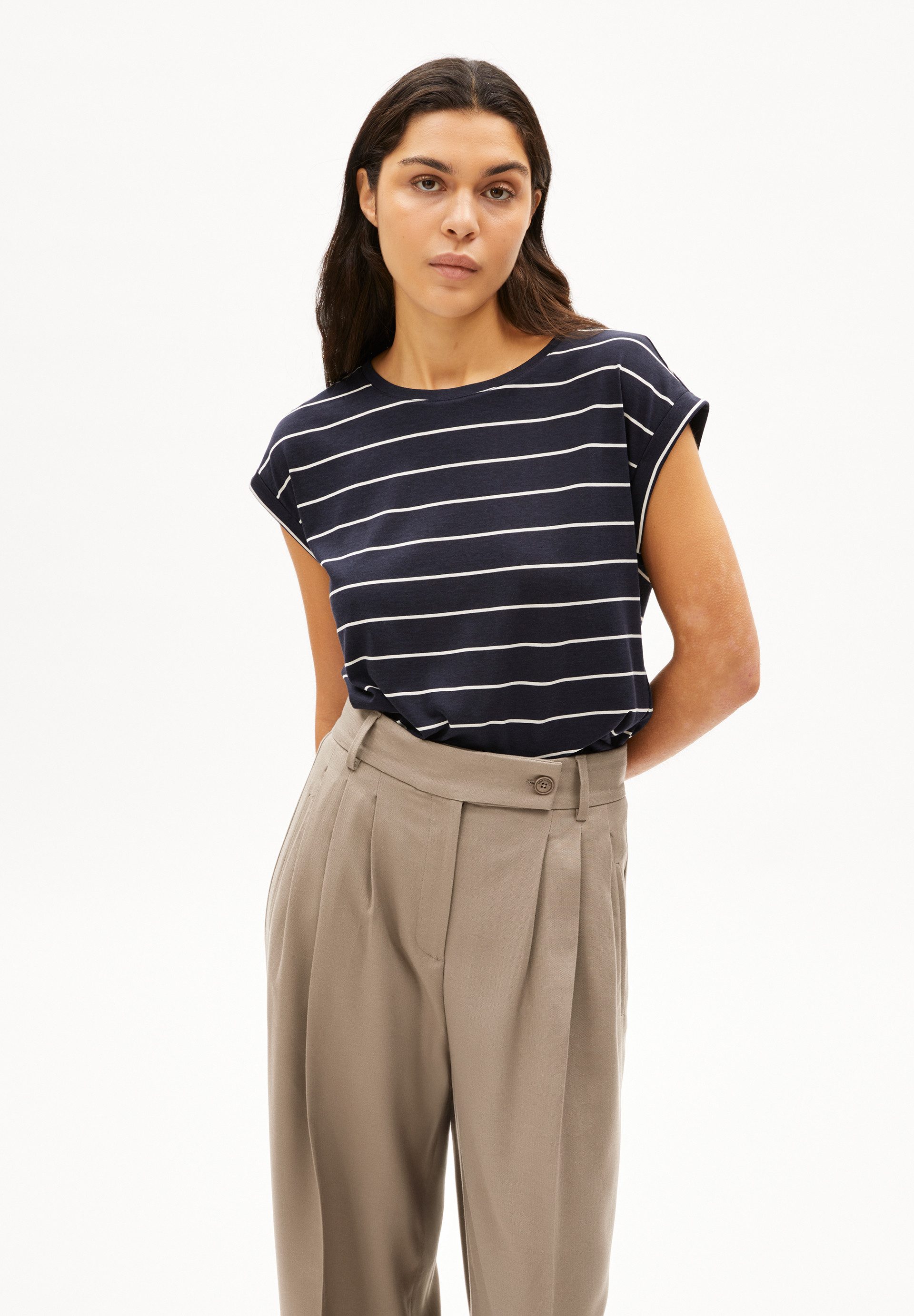 Armedangels T-Shirt JILAANA FINE STRIPES (Loose günstig online kaufen