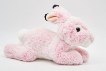 Uni-Toys Kuscheltier Kaninchen - rosa/gelb - superweich - 24 cm - Plüsch-Hase - Plüschtier