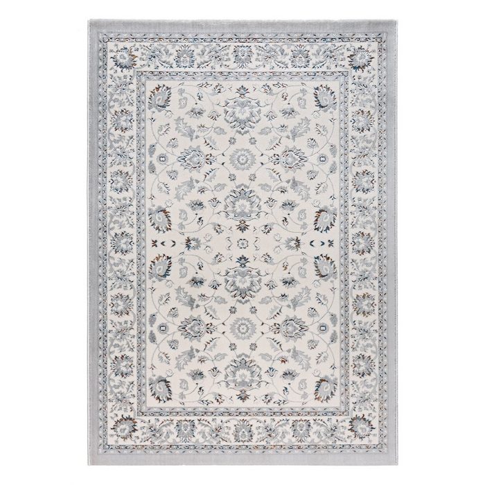 Teppich Teppich classic Design grau Sehrazat Rechteckig Höhe: 15 mm floral mit Bordüre