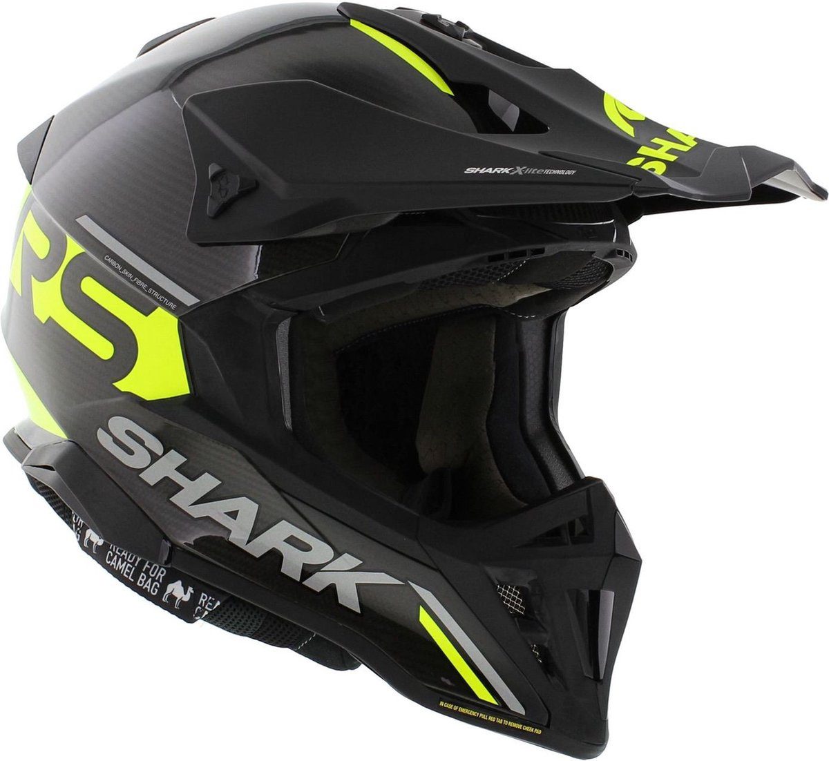 Shark Motocrosshelm VARIAL RS CARBON FLAIR (1-tlg), Carbon-Schale