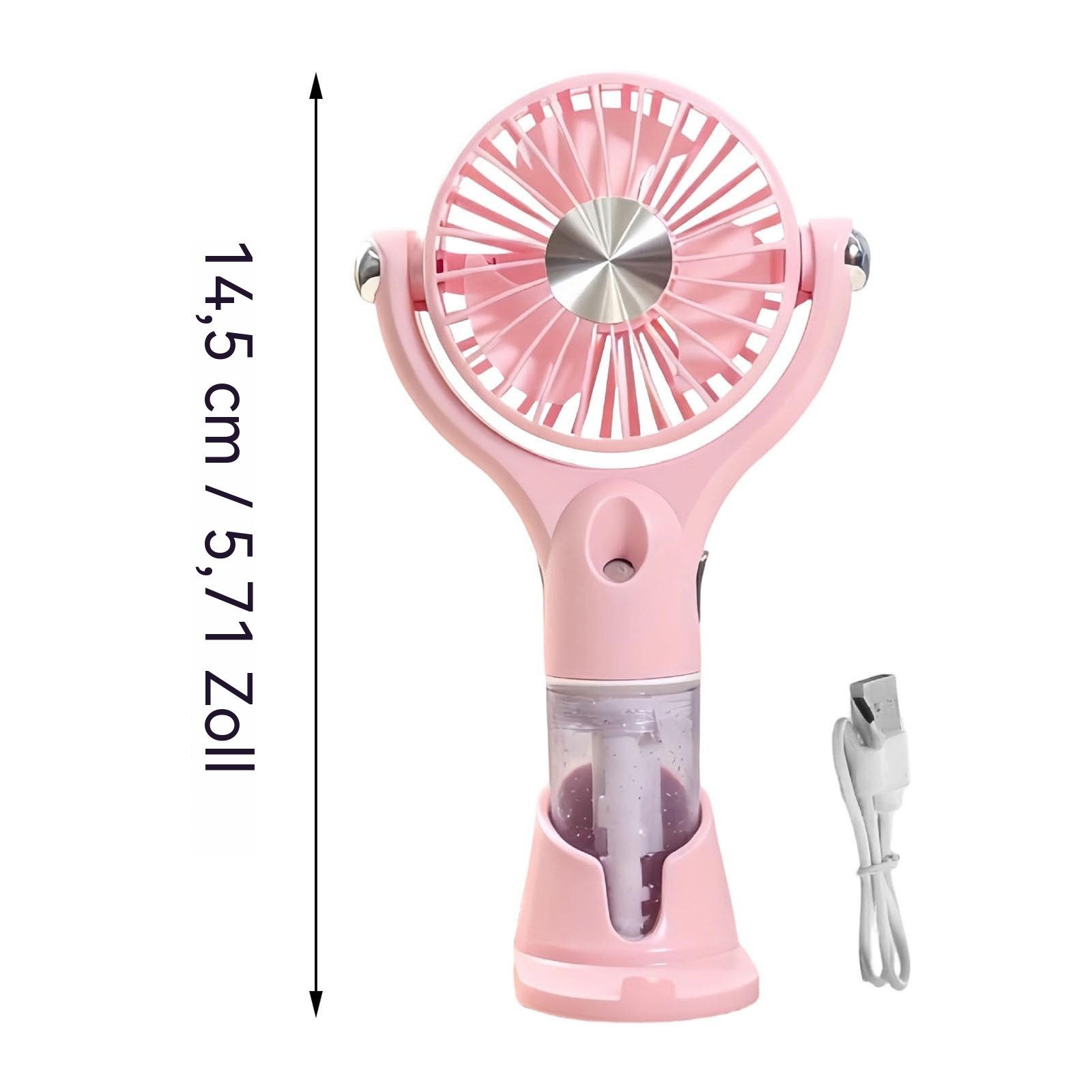 nsihing Handventilator Tragbarer Sprühnebel-Ventilator, Hand-Sprühnebel-Ventilator, Per USB aufladbarer Sprühnebel-Ventilator mit feinem Sprühnebel.