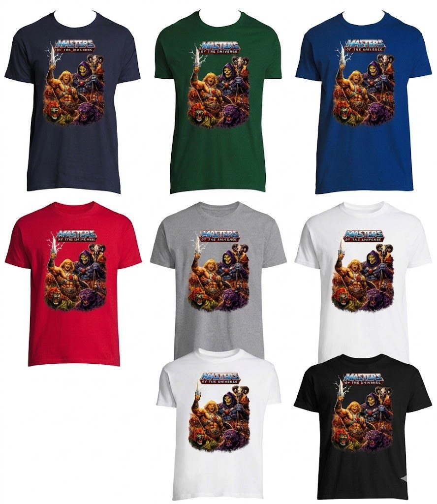 T-Shirt Masters of the Universe He-Man Retro Motiv Herren T Shirt Rundhals