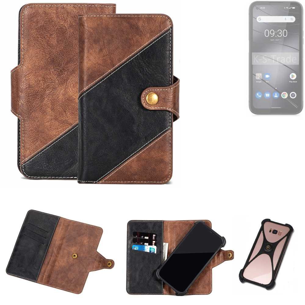 K-S-Trade Handyhülle für Gigaset GX6 Pro, Handyhülle Schutzhülle Bookstyle Case Klapphülle Cover Hülle