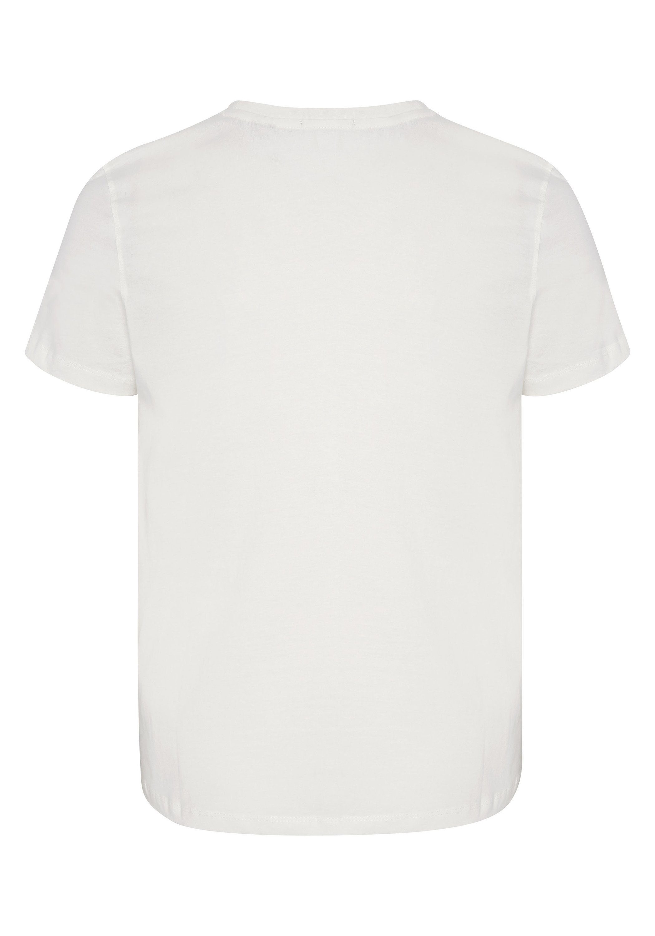 Chiemsee Print-Shirt T-Shirt mit plakativem 1 Dif Grn Markenschriftzug Wht/Md