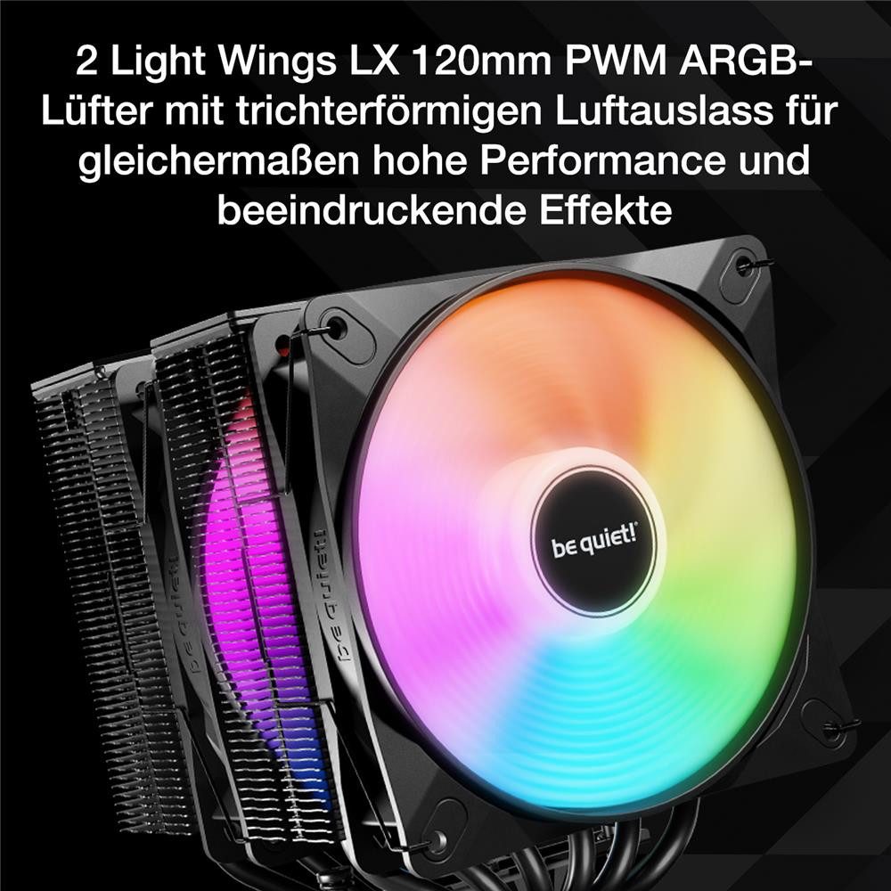 be quiet! Gehäuselüfter Pure Rock Pro 3 LX Black – Bild 4 von 5