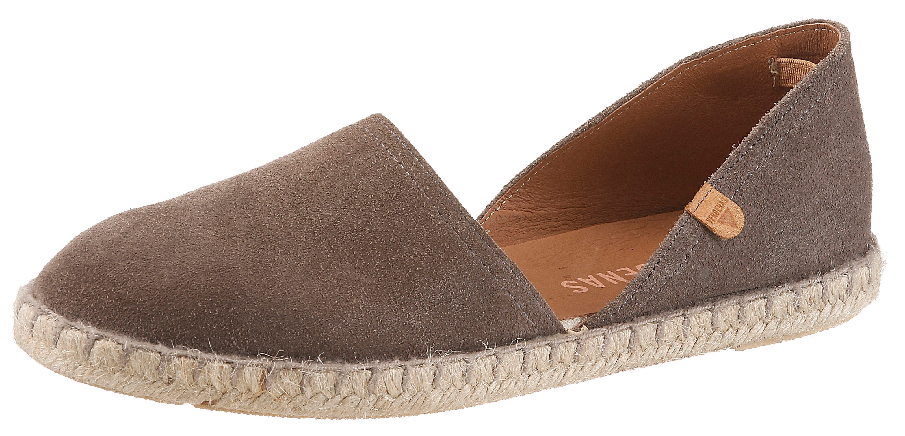 VERBENAS Espadrille Strandschuh, Sommerschuh, Loafer aus Veloursleder