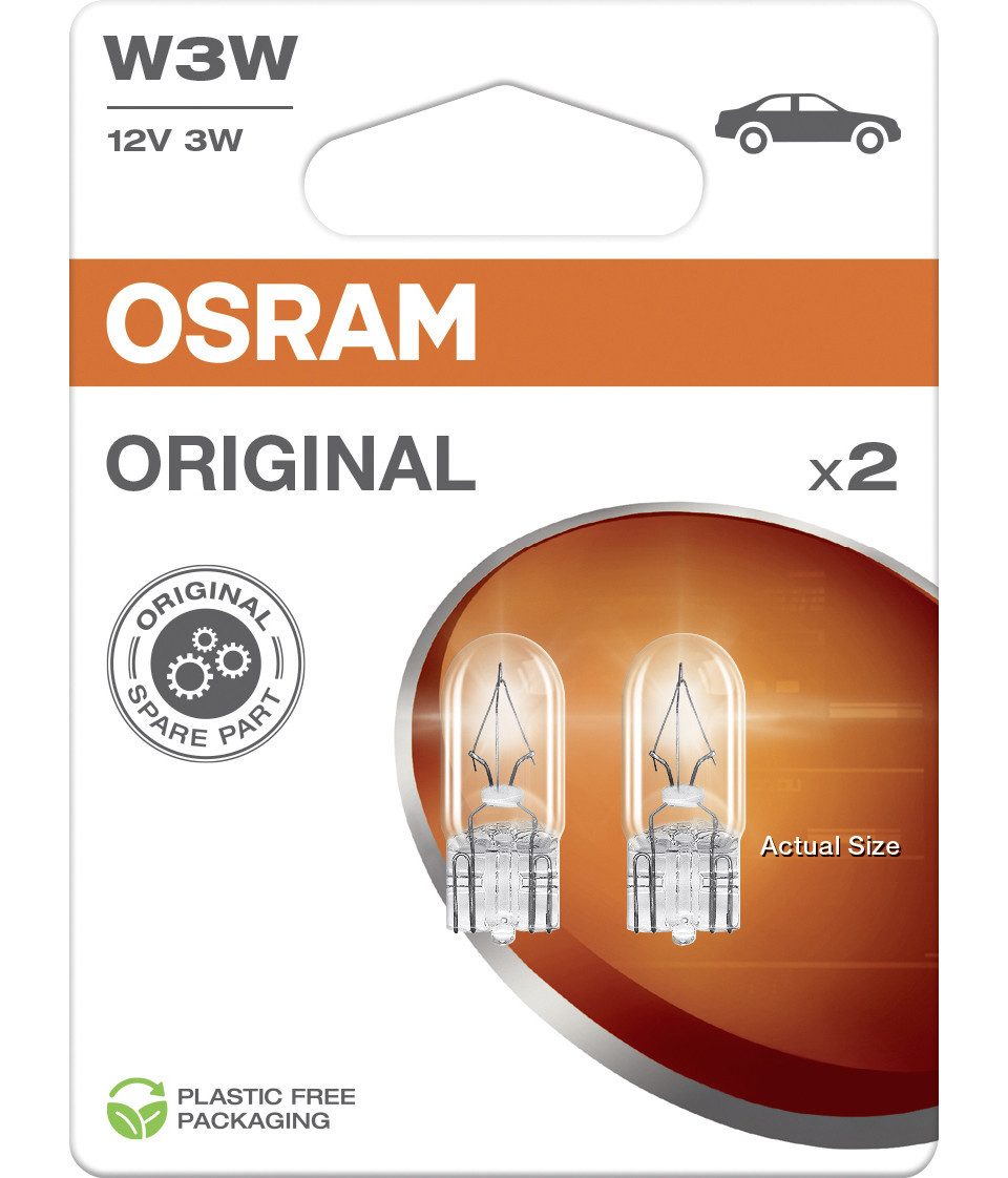 KFZ-Ersatzleuchte Osram Signallampe W3W Original 2.0 2 Stück