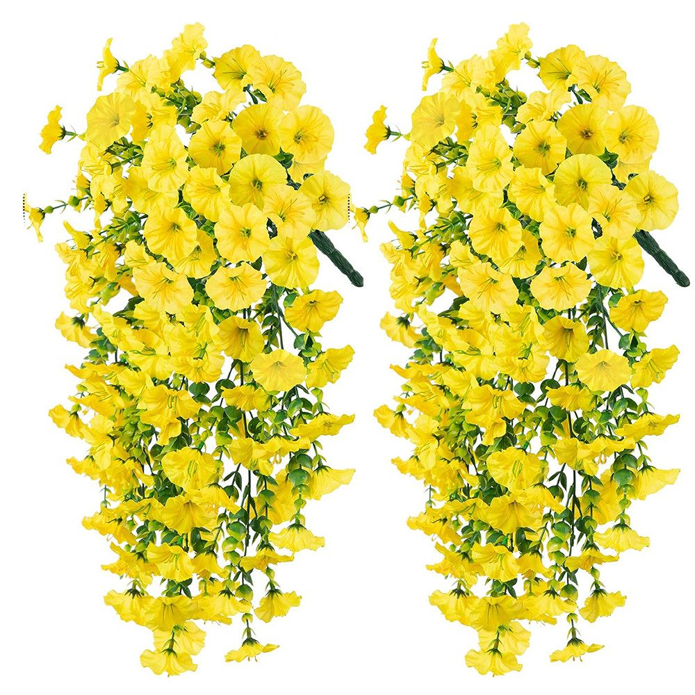 Kunstblumenstrauß 2 Stück Künstlich Hängende Blumen, Kunstblumen Veilchen Hängend, Minicloss