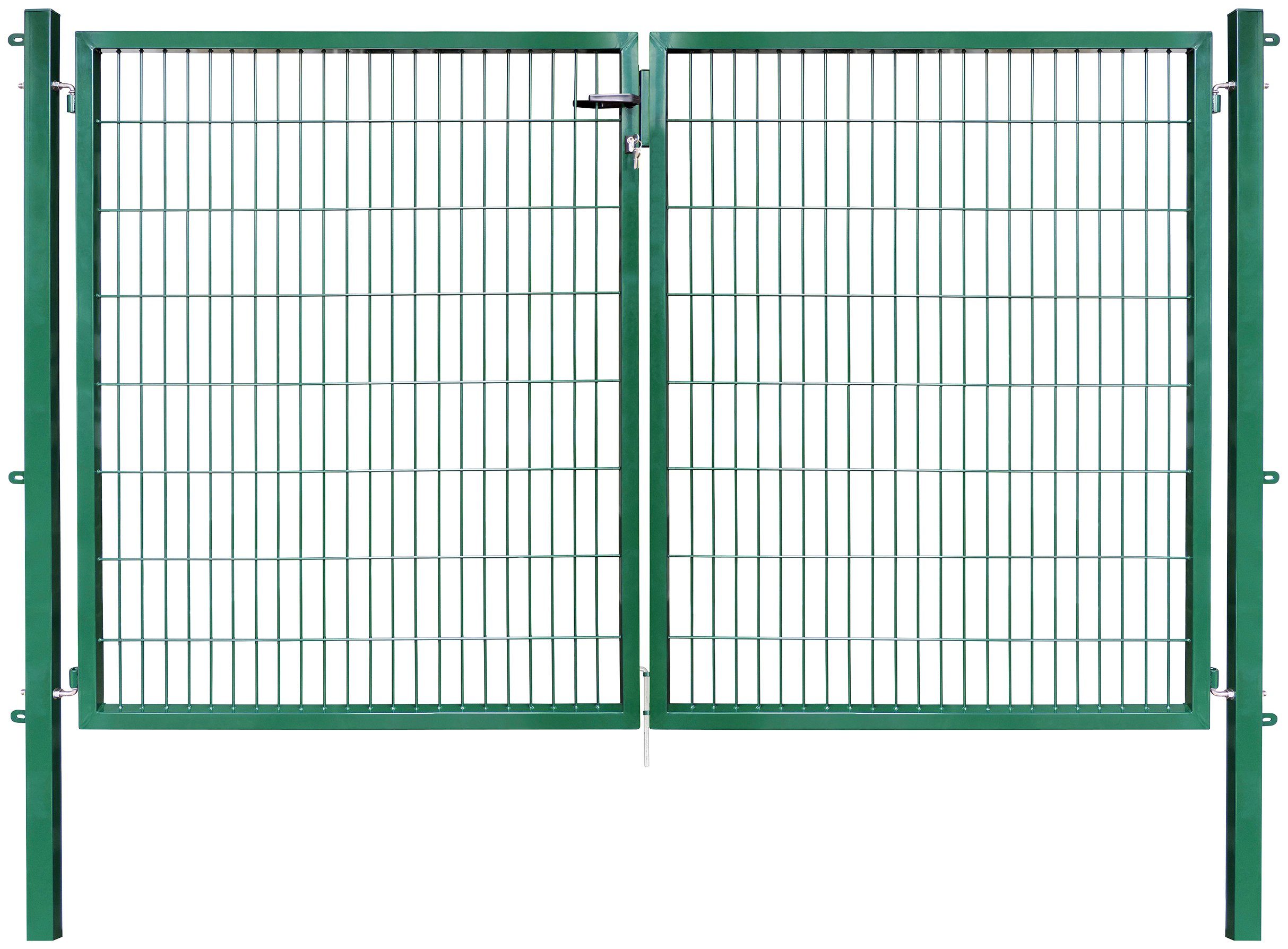 Arvotec Zaundoppeltür ESSENTIAL, Breite: 300 cm, Höhe: 80 - 200 cm, zum Einbetonieren