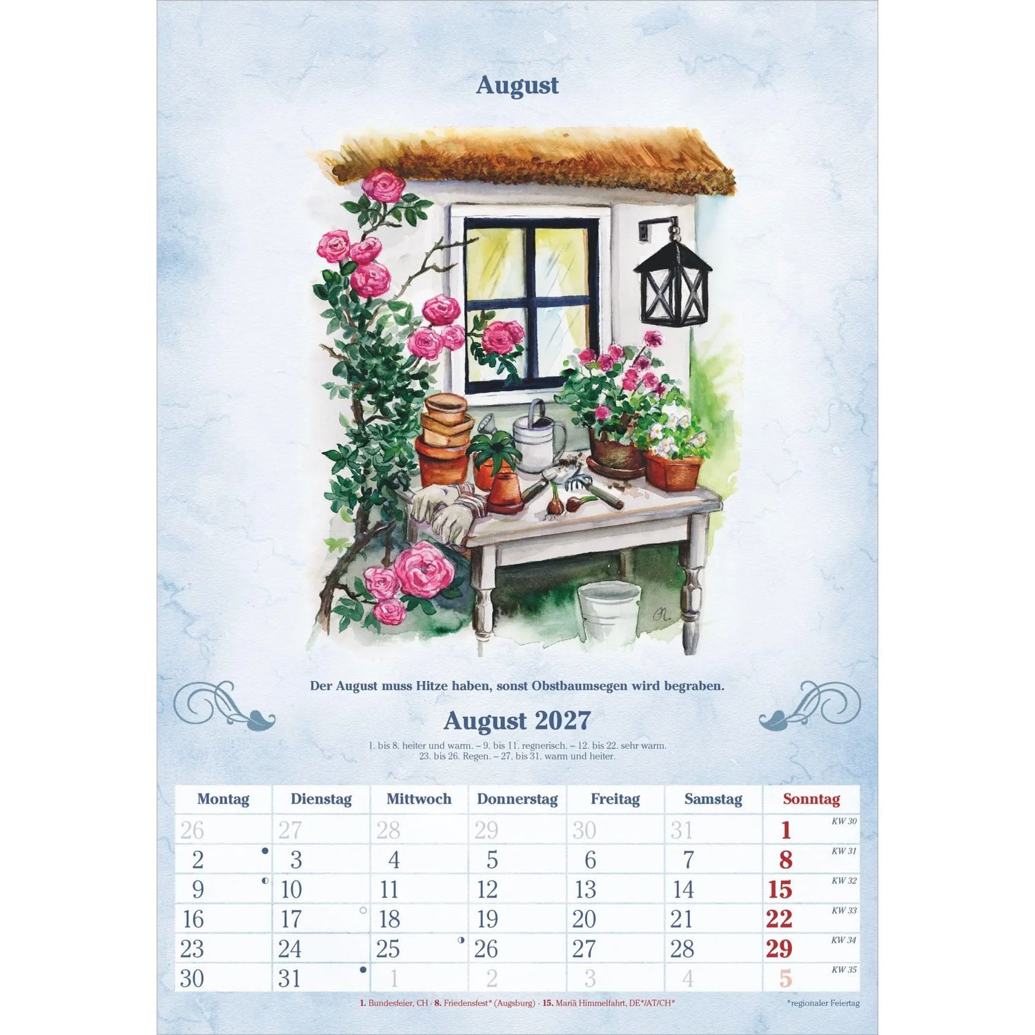 Wandkalender 100-jähriger Kalender 2027 – Bild 5 von 5