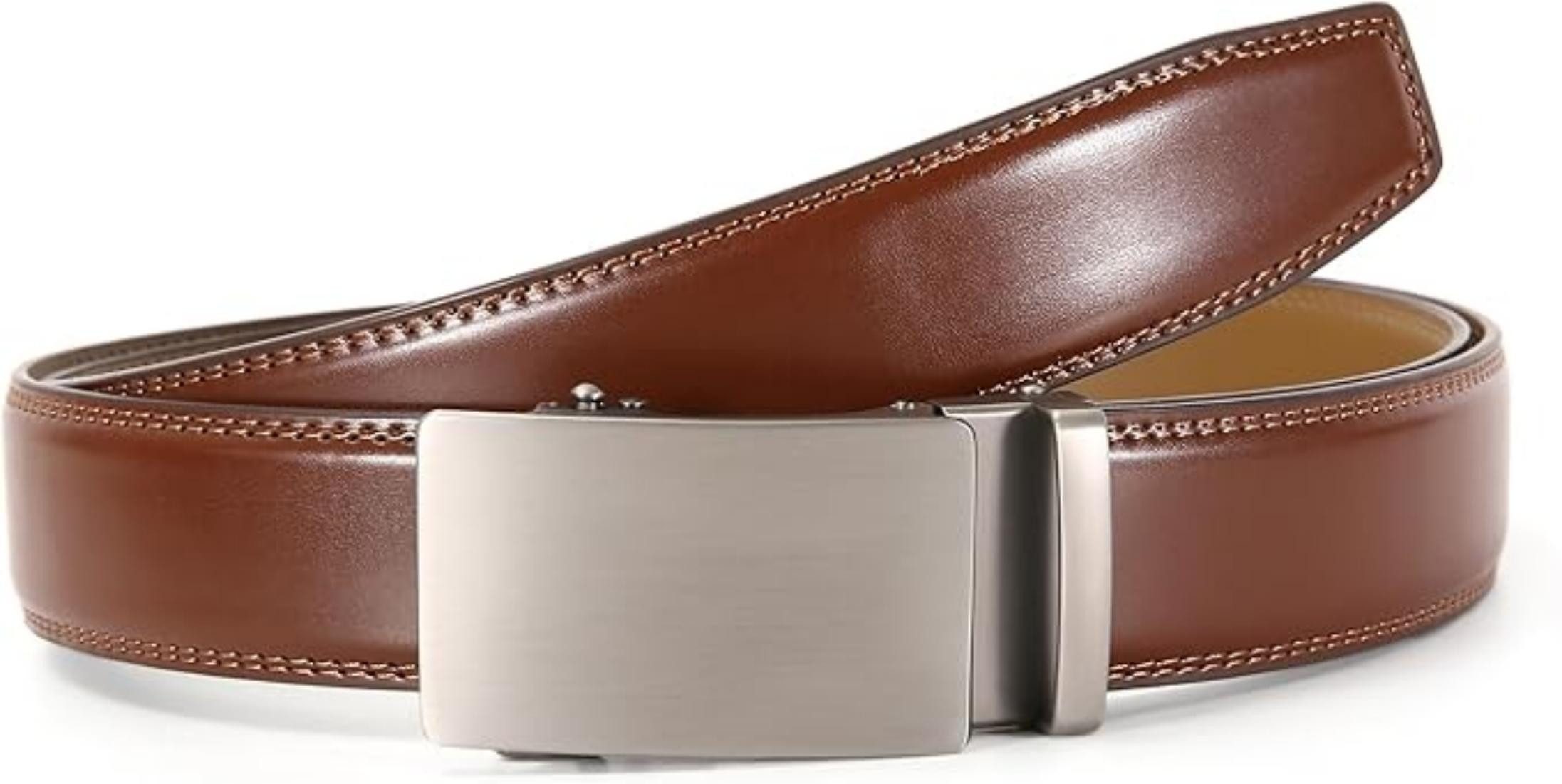Zaewry Ledergürtel Gürtel Herren, Gürtel Ratsche Gürtel Automatikschließe