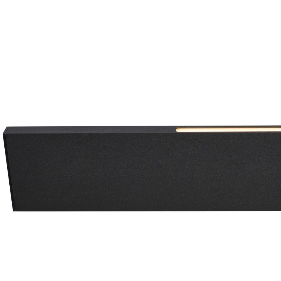 Qazqa Pendelleuchte Straight, Dimmbar, LED fest integriert, Extra-Warmweiß, QAZQA Hängeleuchte, integrated, Schwarz, Kunststoff, Modern