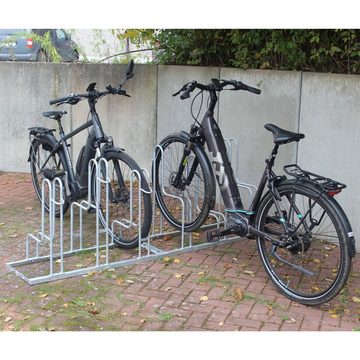 TRUTZHOLM Fahrradständer Fahrradständer für 6 Fahrräder Stahl feuerverzinkt Hoch-Tief-Stellung