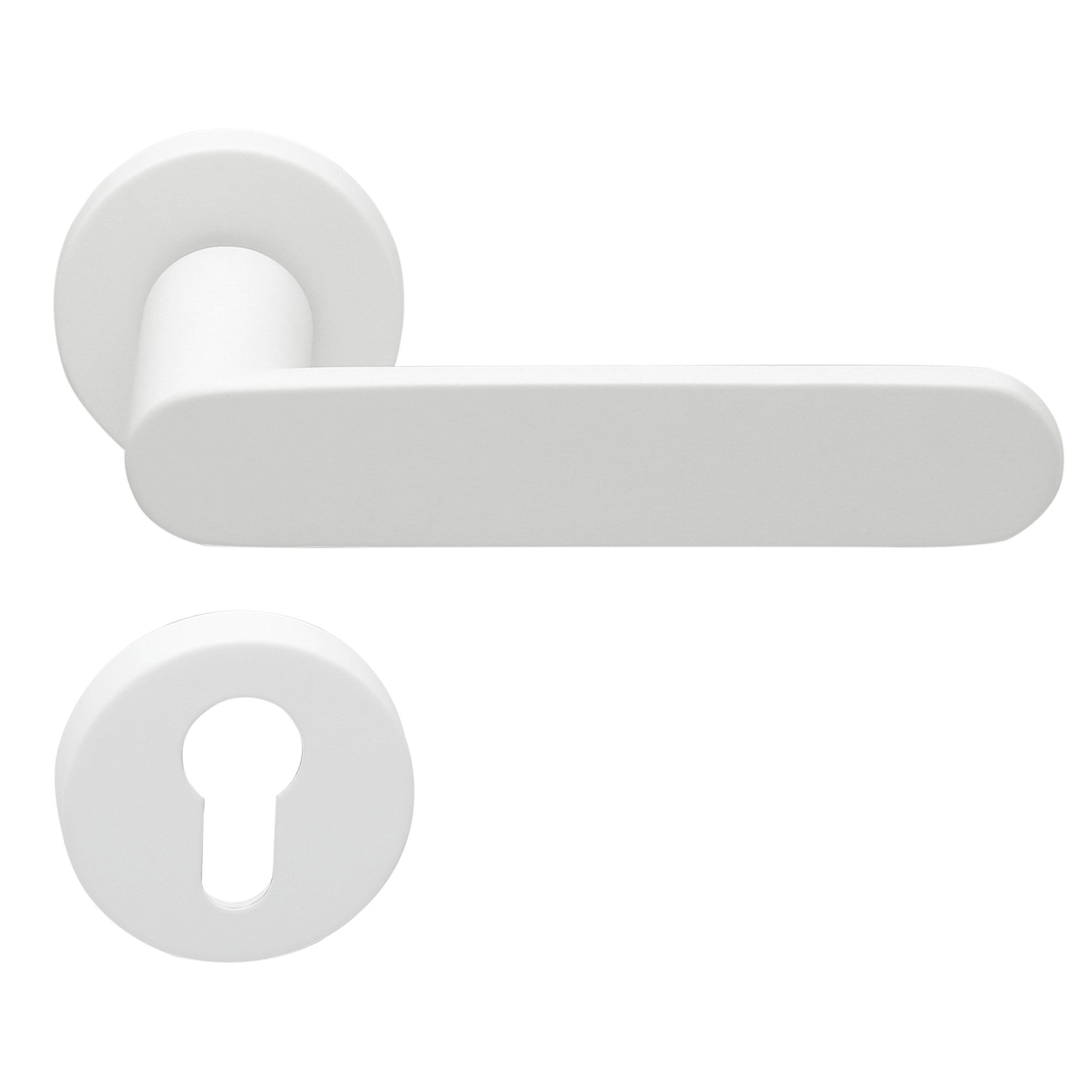 MeinTürgriff Drückergarnitur Georgetown weiß Türgriff Rosettengarnitur