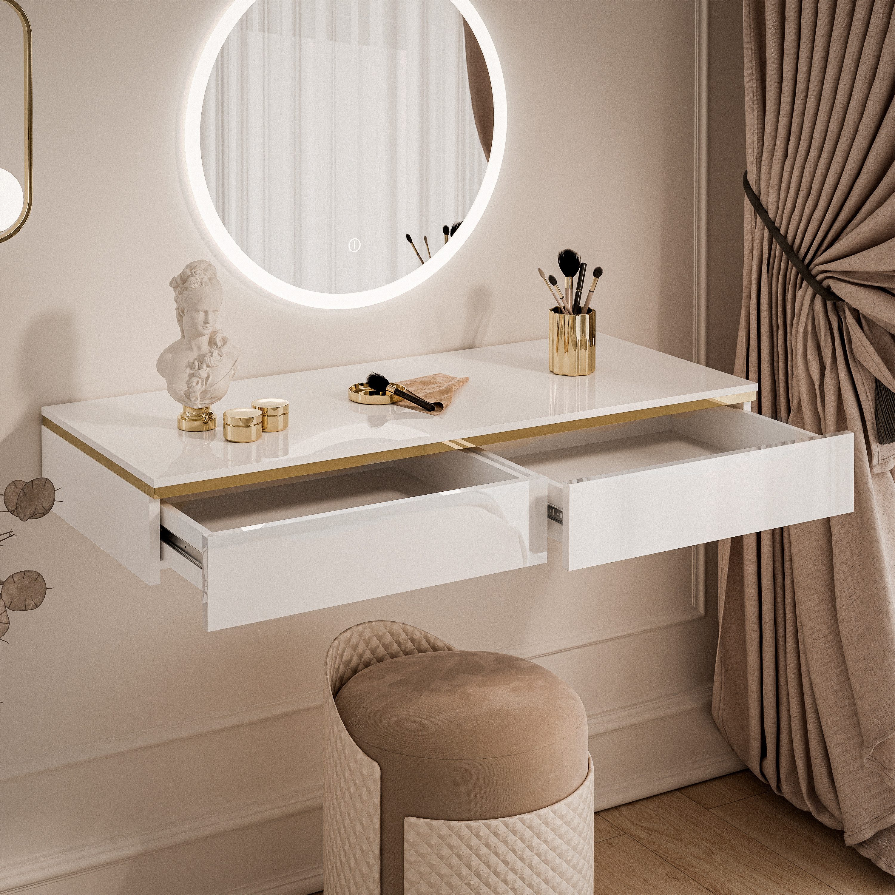 Lookway Schminktisch AURORA Hängender Schminktisch mit Spiegel günstig online kaufen