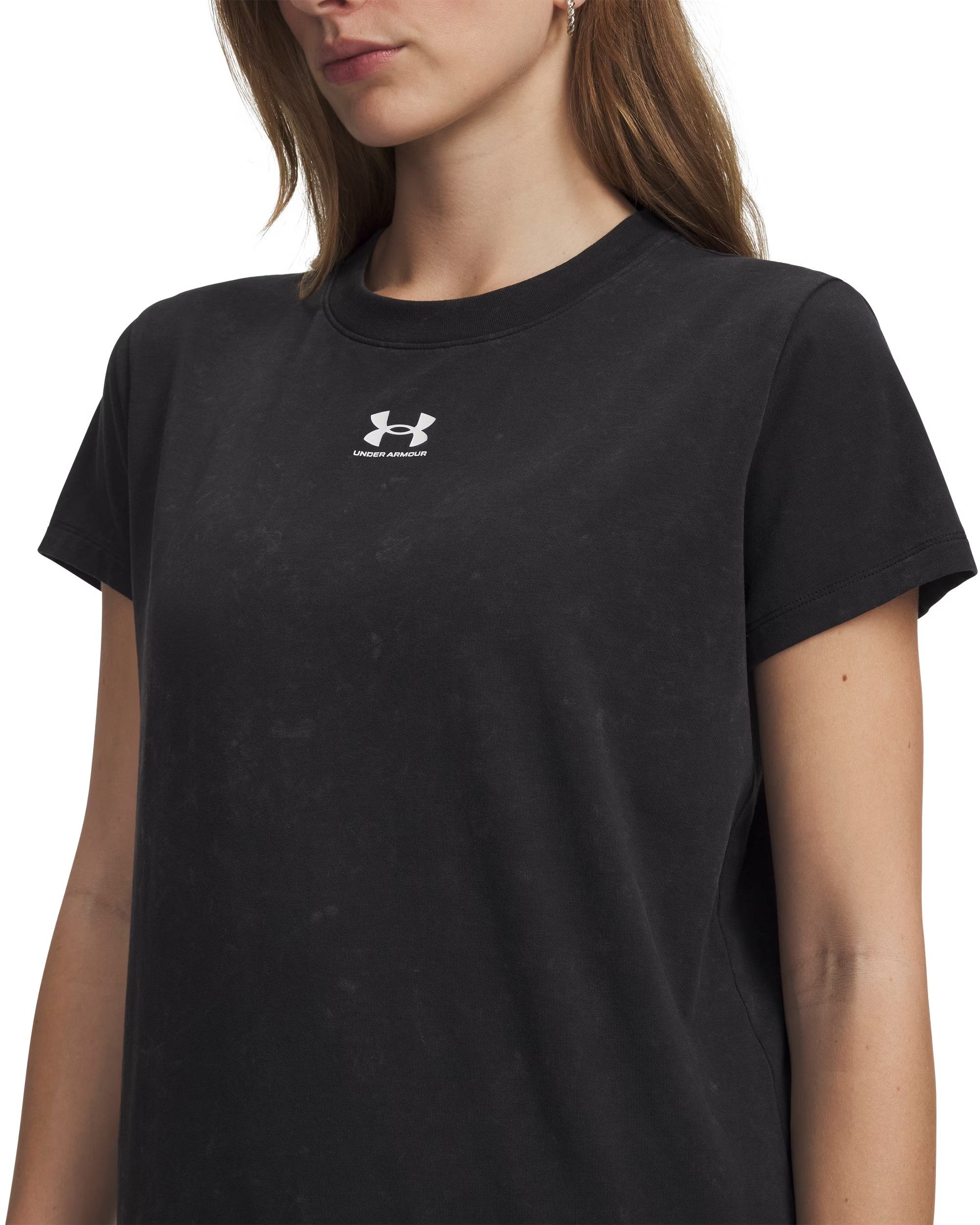 Under Armour® T-Shirt RIVAL COTTON WASH SS BLACK