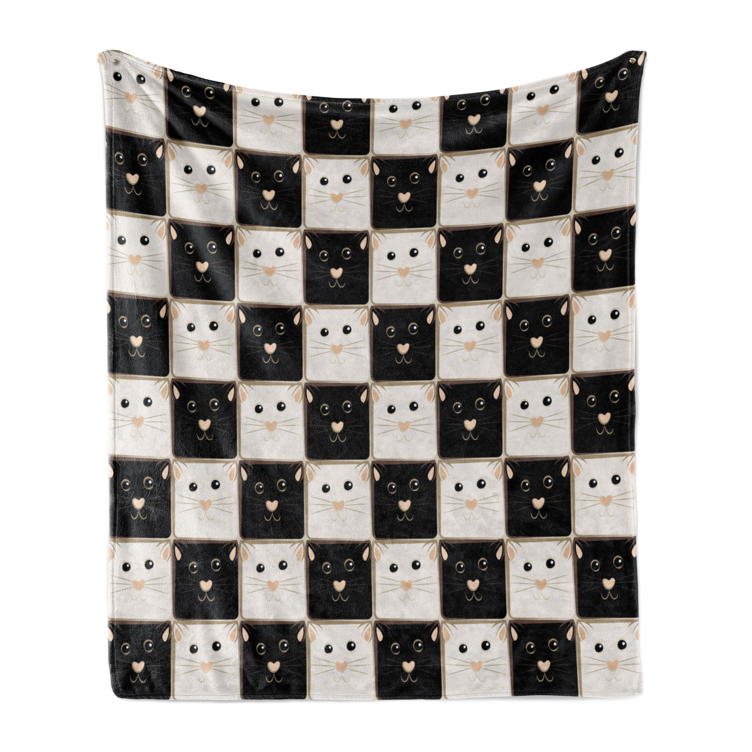 Quadrate Checkers Katzen für Spiel Plüsch den Abakuhaus, mit und Außenbereich, Innen- Wohndecke Gemütlicher