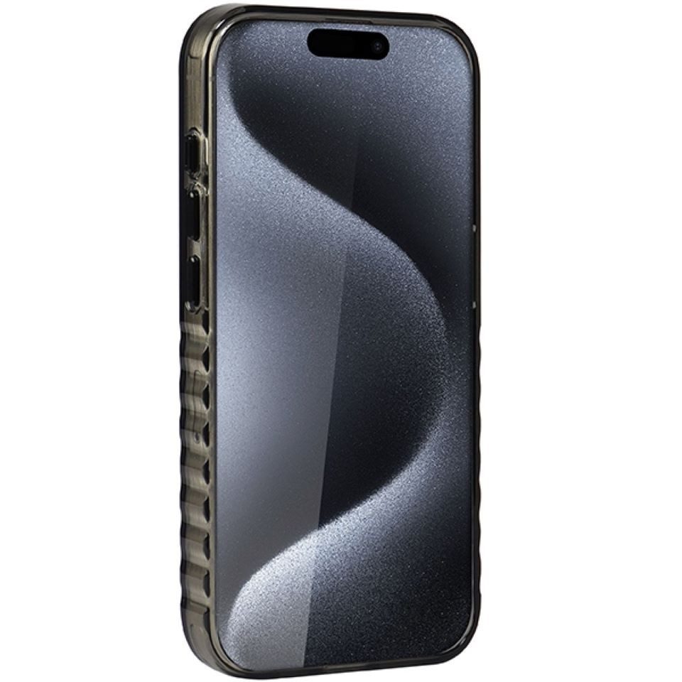 Audi Handyhülle Hardcase iPhone 15 Pro Max MagSafe kompatibel grau Kunststoff 6,7 Zoll, Kantenschutz