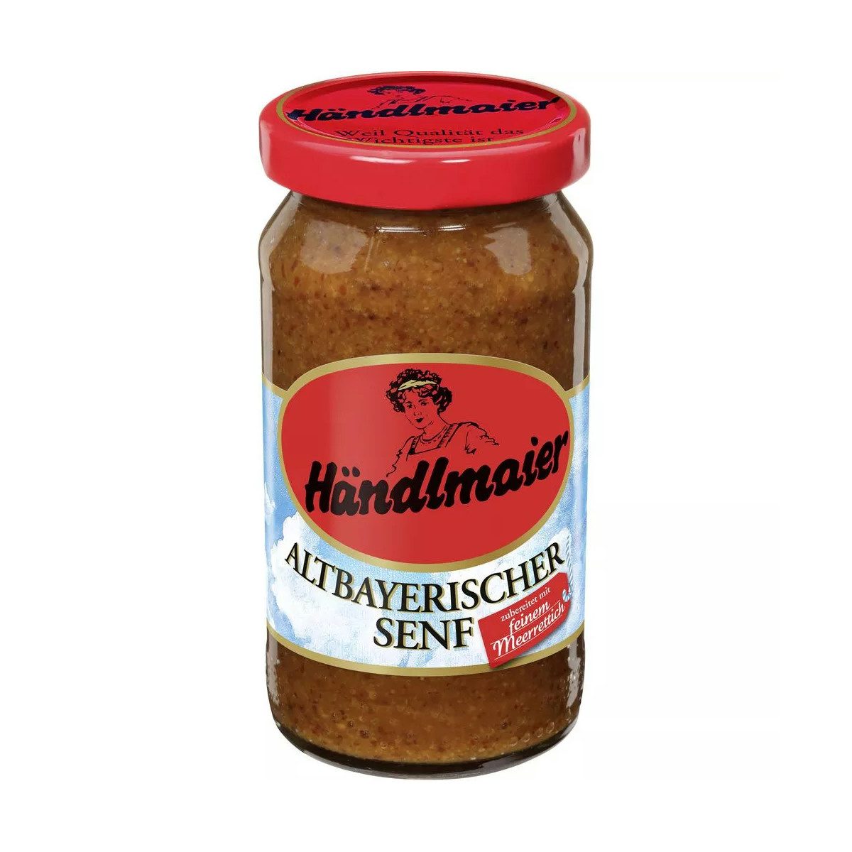 Händlmaier Saucen, Händlmaier Altbayerischer Senf zubereitet mit feinem Meerettich 200ml