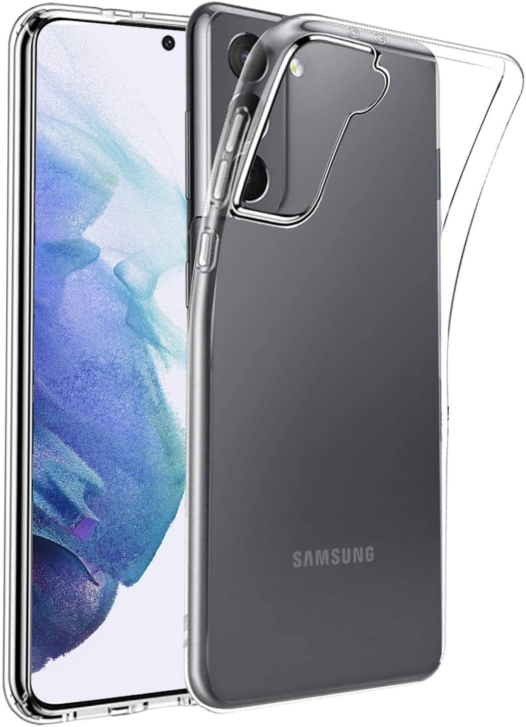Smartphone-Hülle Wisam® Schutzhülle für Samsung Galaxy S21 5G 6,2" Silikon Clear Case