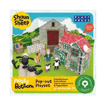 suebidou Konstruktions-Spielset 3D Spielset Shaun das Schaf Pop Out Spiel für Kinder Aufbauen/Spielen