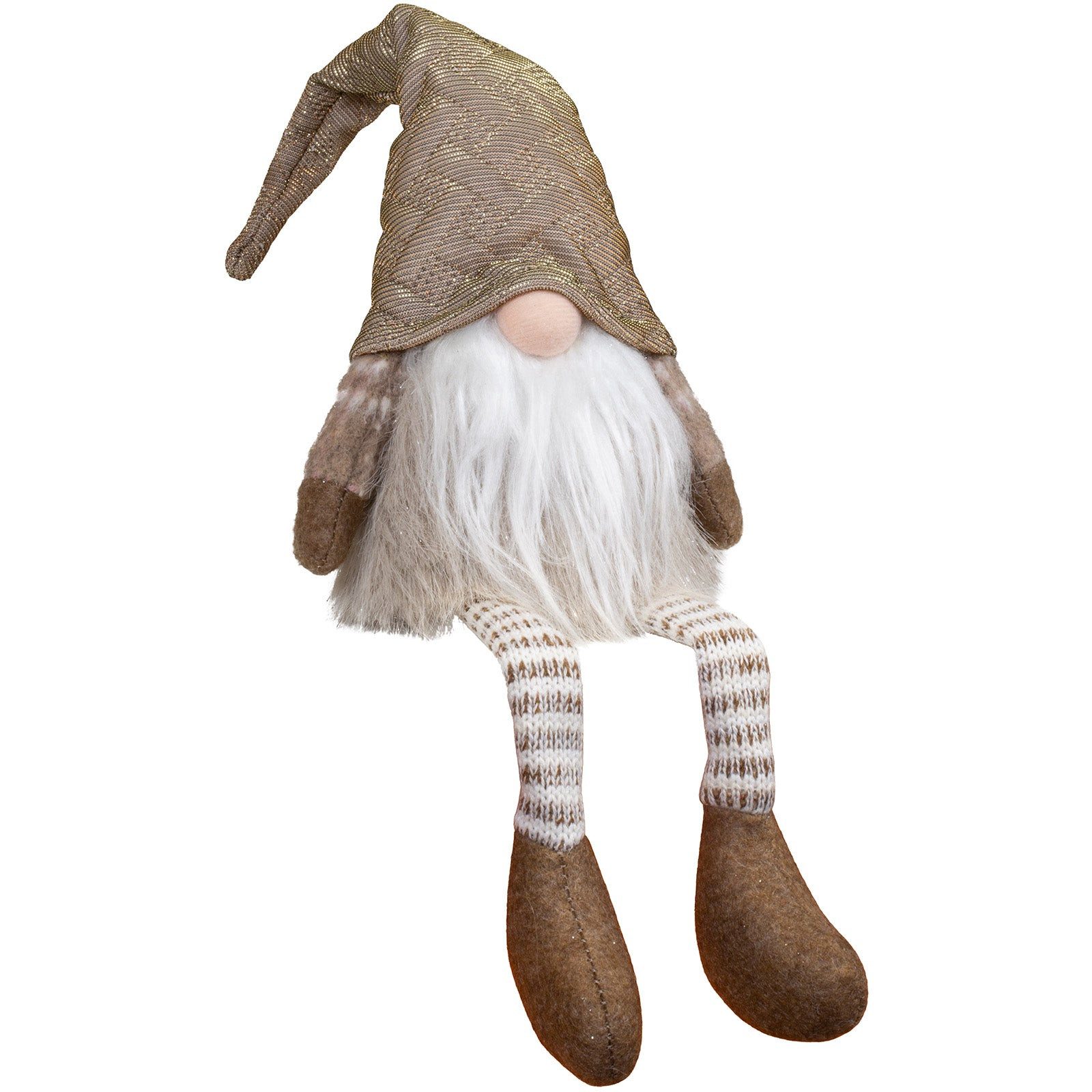 Christmas Paradise Wichtel sitzend 15 cm (48 cm) (Dekofigur, 1 St., Kantenhocker), Weihnachtsdeko Gnom braun