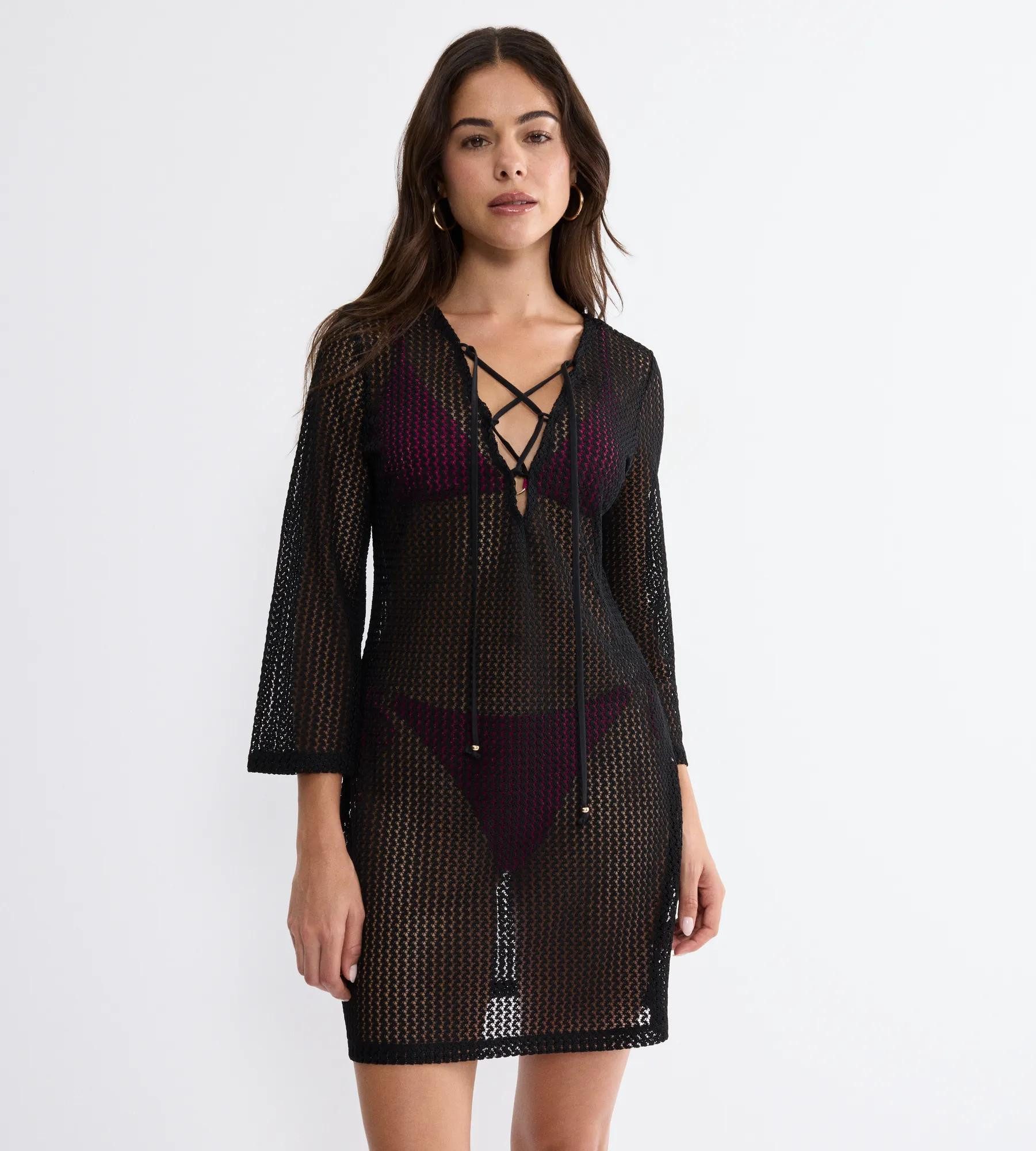 Triumph Strandkleid Beach MyWear Crochet Short Dress weiches Häkeldesign