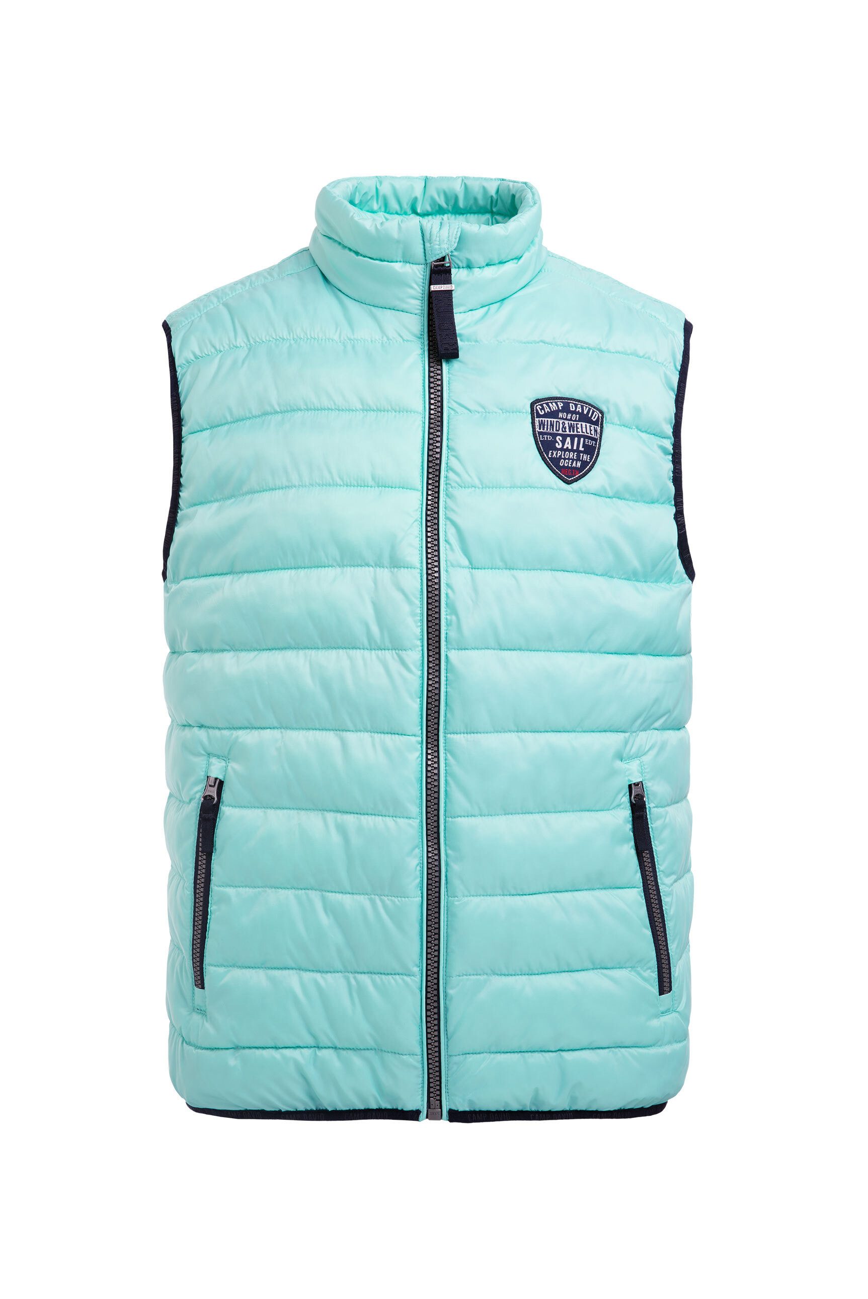 CAMP DAVID Steppweste mit elastischem Saumabschluss