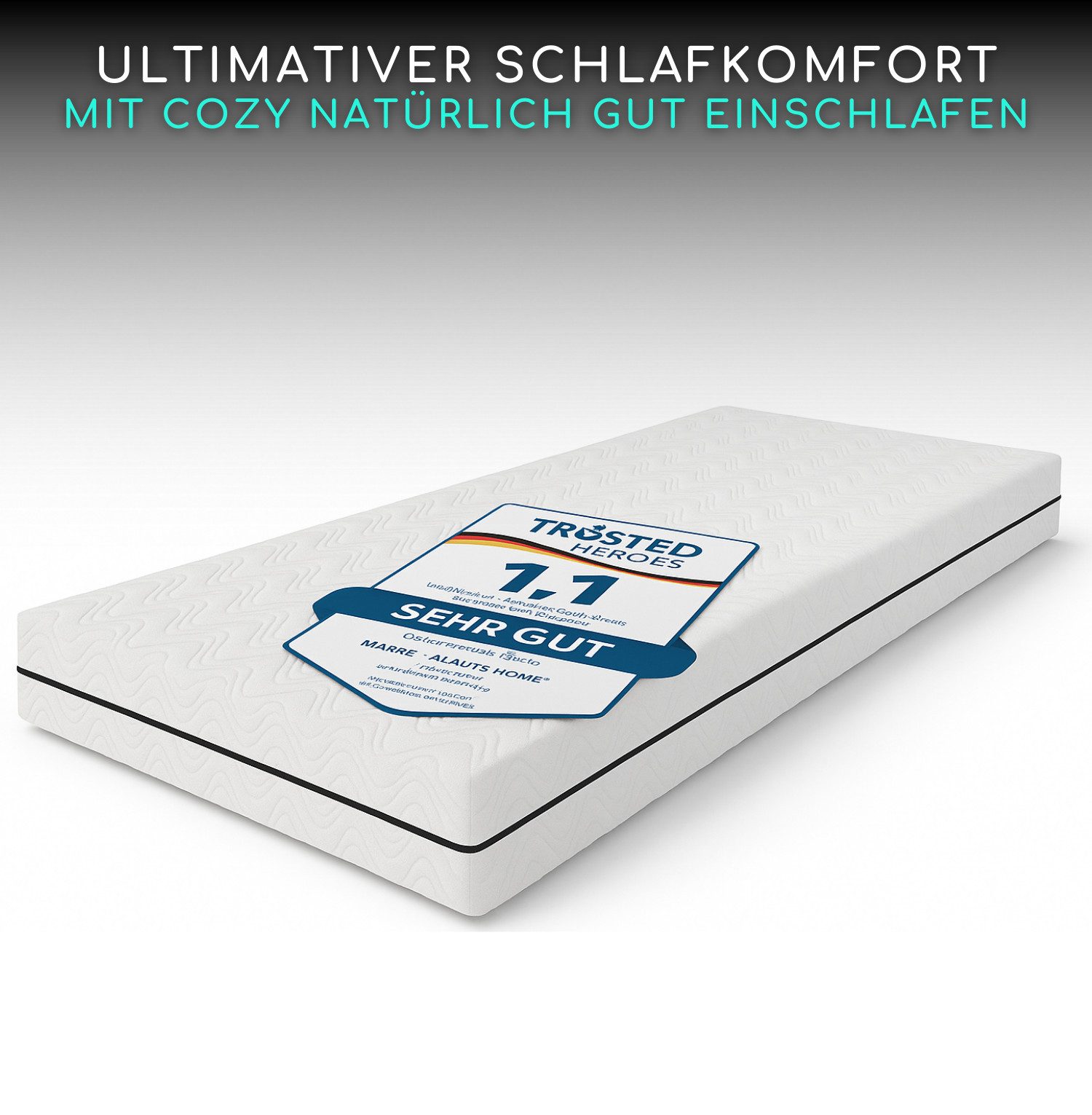 Jugendmatratze COZY PLUS Kinder- und Jugendmatratze mit waschbarem Bezug, A günstig online kaufen