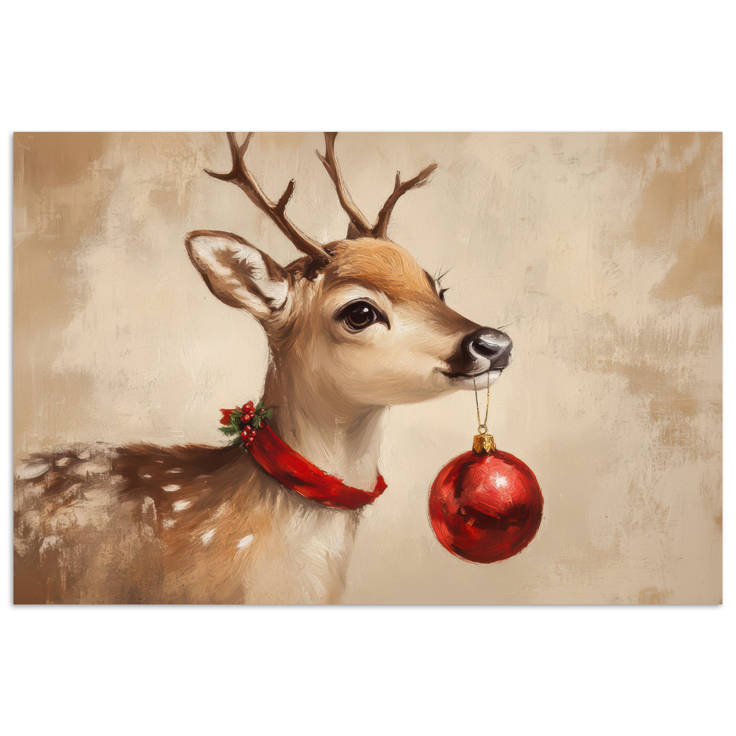 MuchoWow Poster Weihnachten - Hirsch - günstig online kaufen