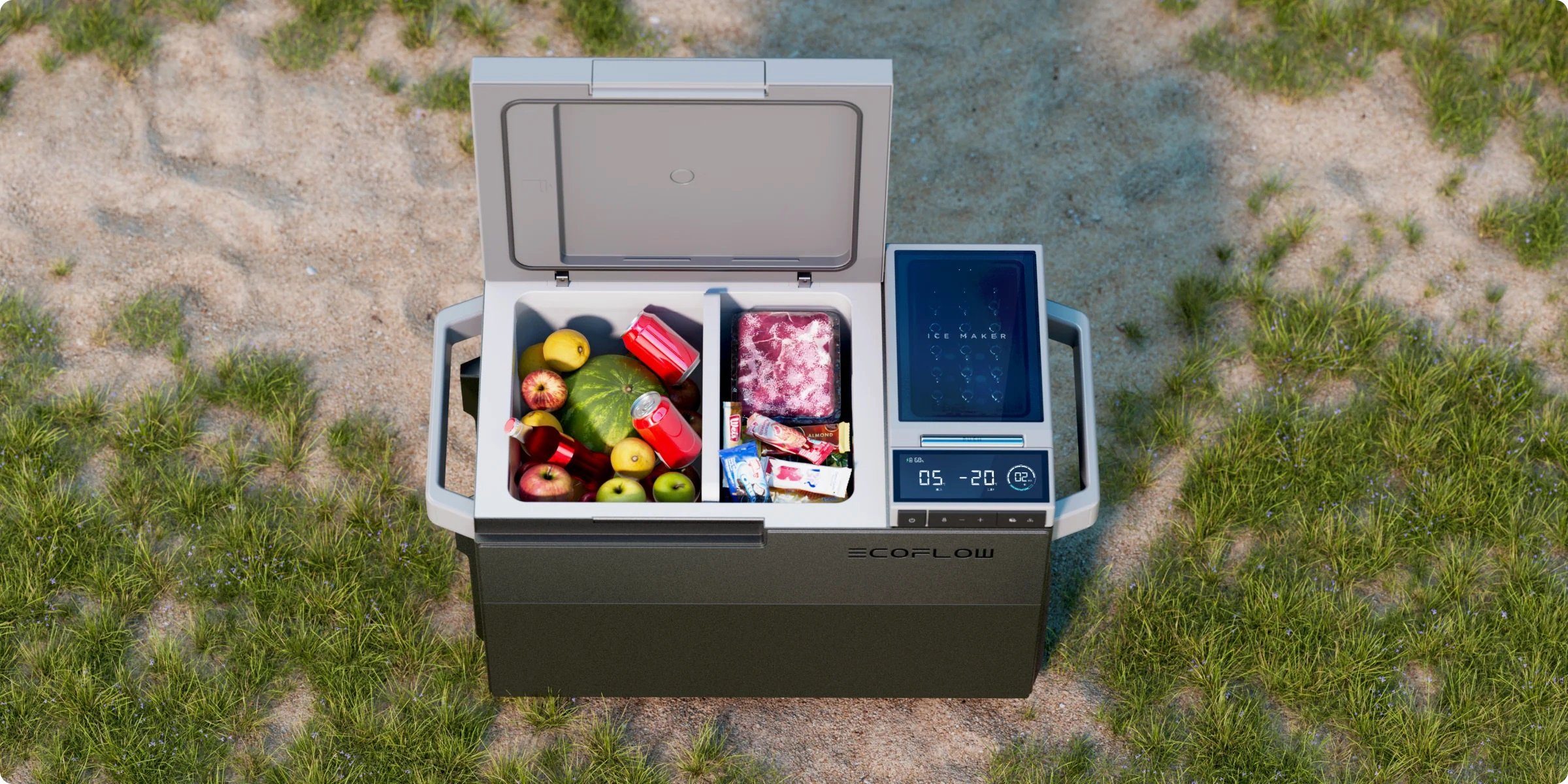 GLACIER Kühl- Kühlbox Ecoflow und Gefrierbox