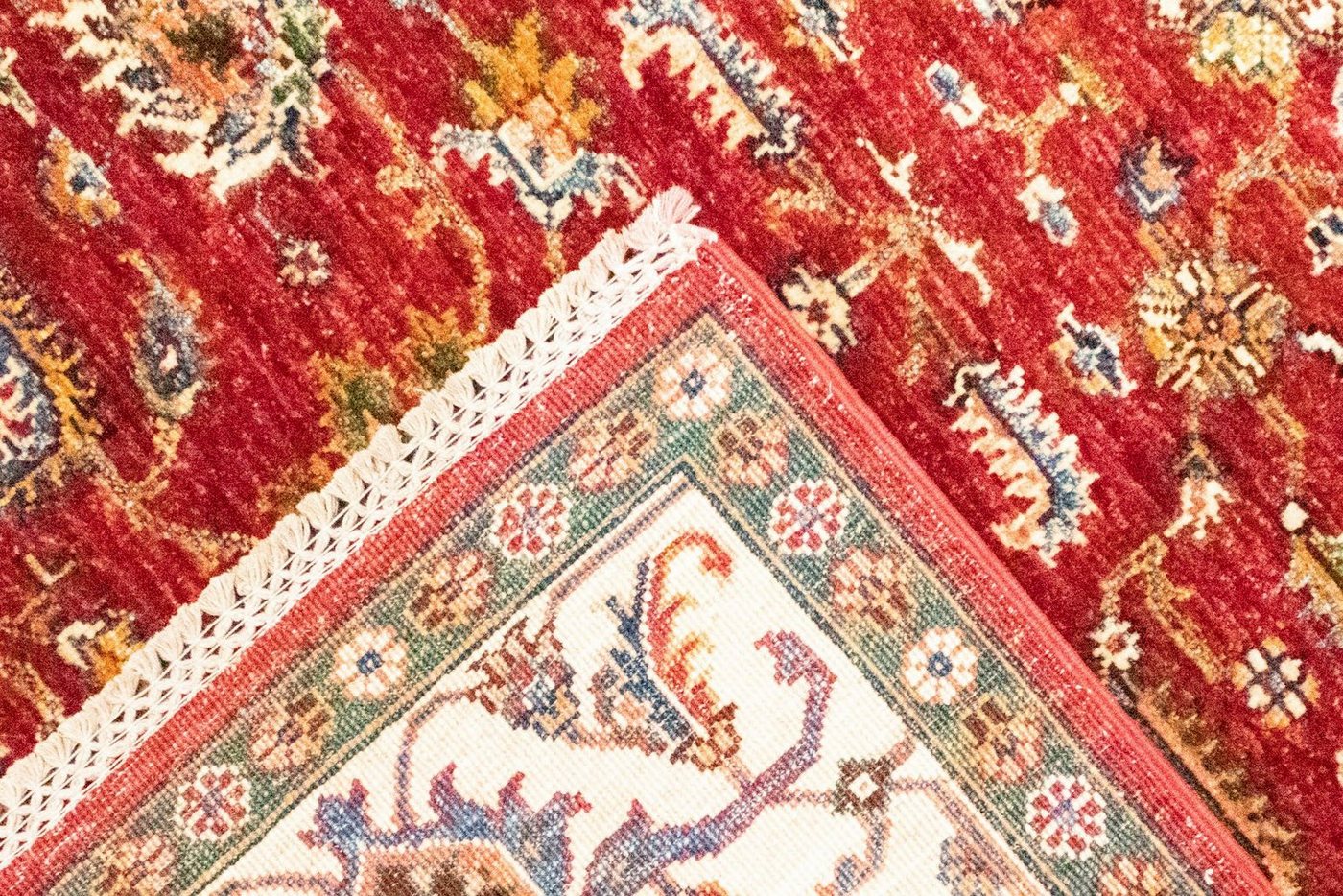 Wollteppich »Ariana Teppich handgeknüpft rot«, morgenland, rechteckig, Höhe 6 mm-kaufen
