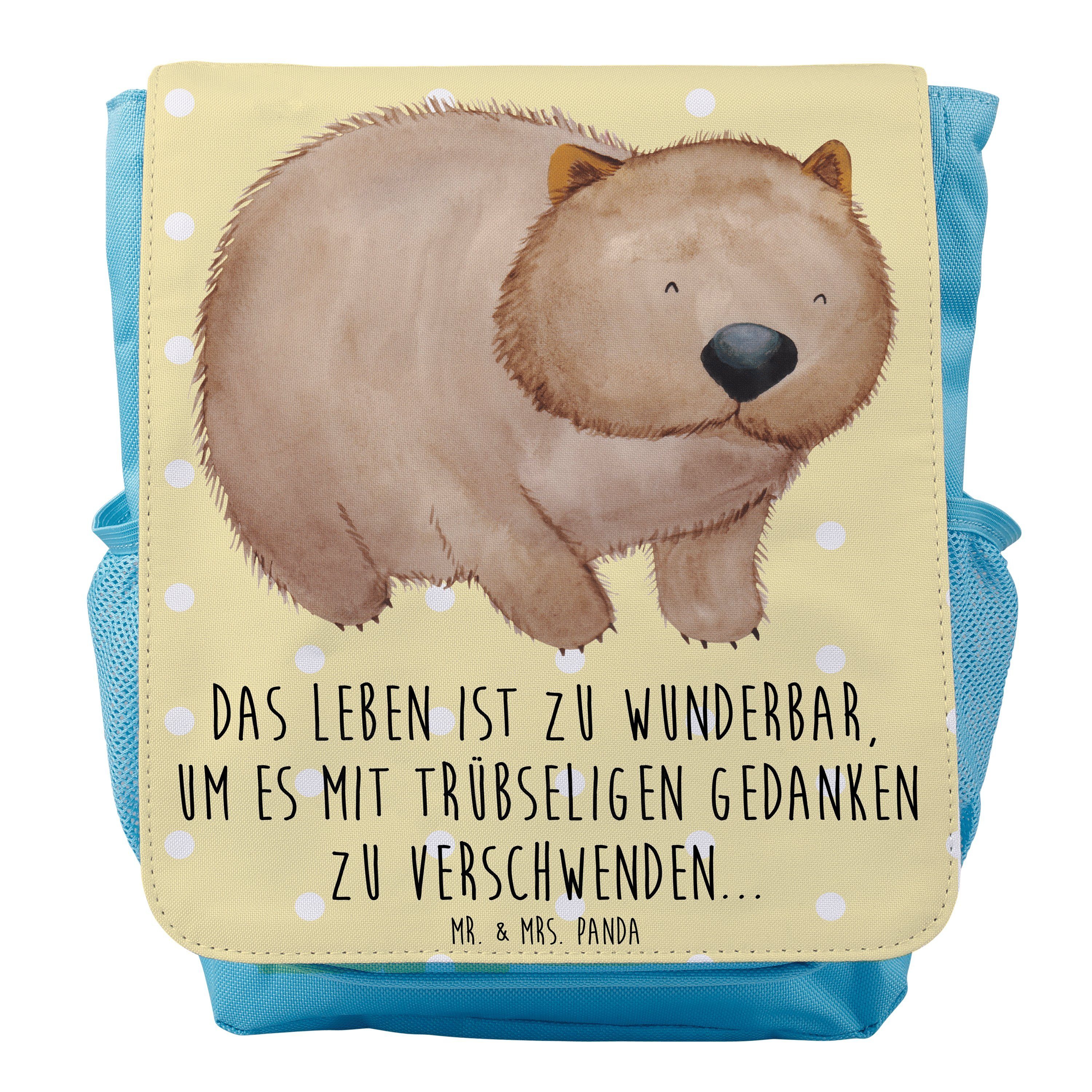 Gute - Australien Geschenk, Kids, - Laune, Mr. Mrs. Panda Pastell & Jungen Kinderrucksack Wombat Gelb