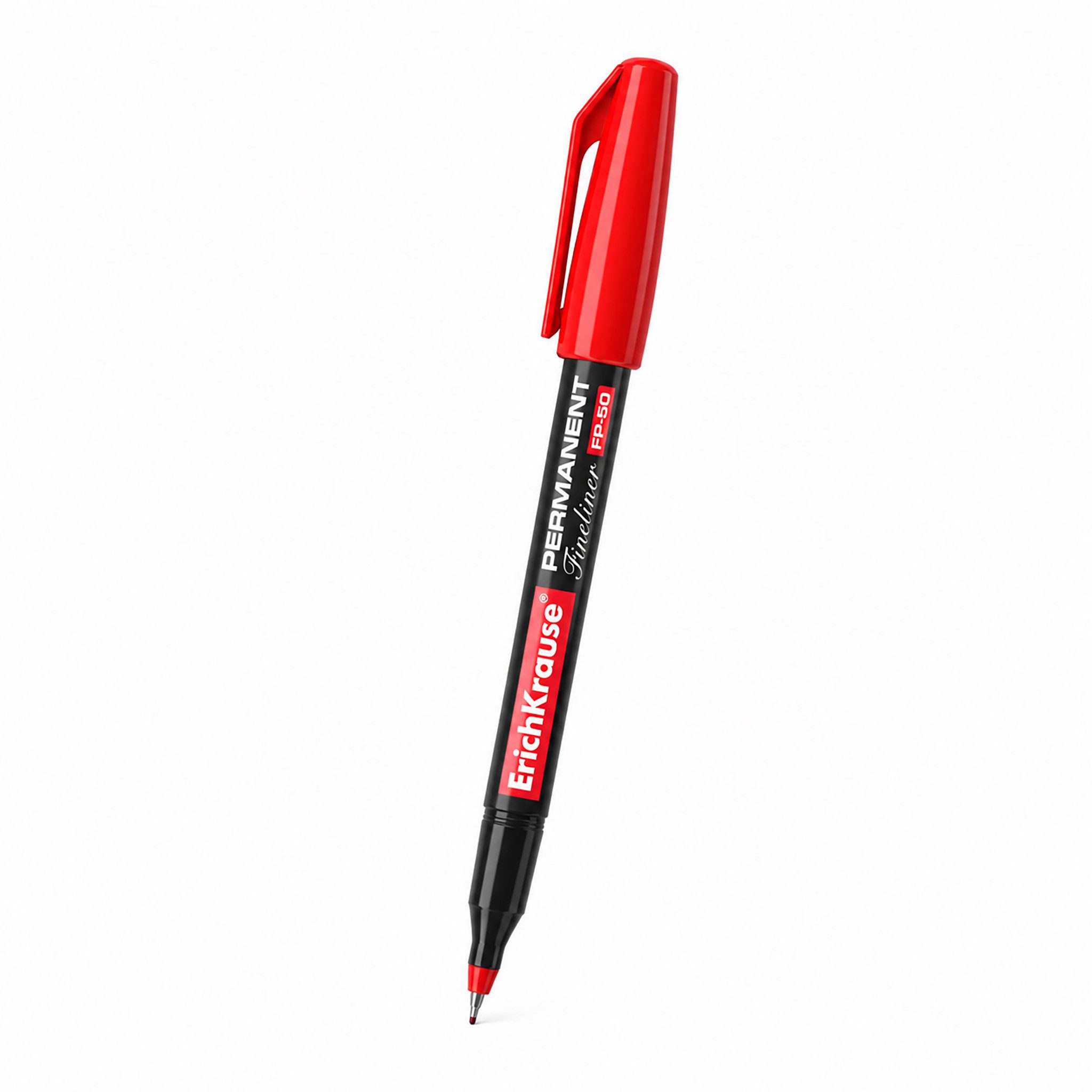 Erich Krause Fineliner, Fineliner FP-50 wasserfest 0,6mm Rot 1 Stück