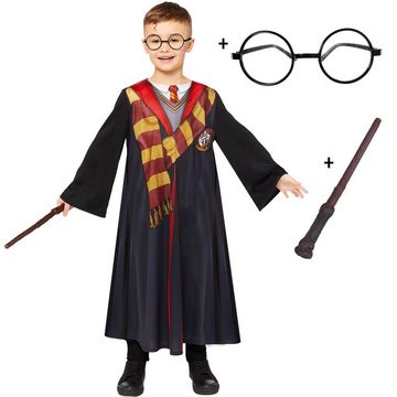 Amscan Zauberer-Kostüm Harry Potter Deluxe Kinder Kostüm